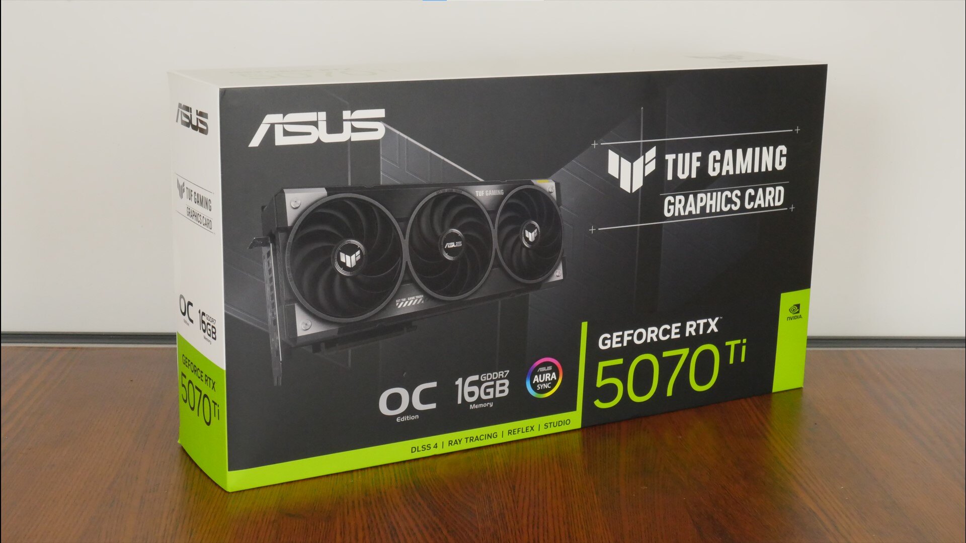 ASUS TUF Gaming GeForce RTX 5070 Ti 16GB GDDR7 OC Edition Packaging (Front)