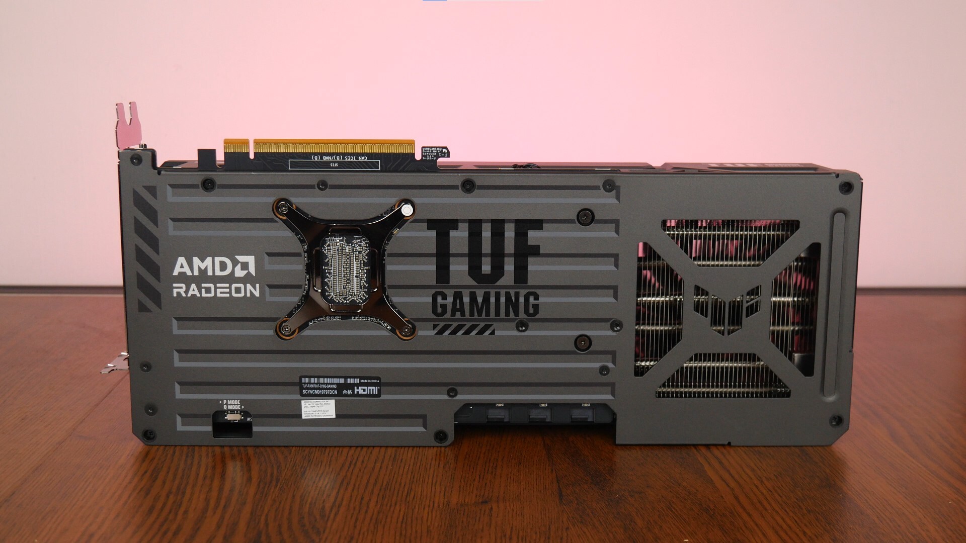 ASUS TUF Gaming Radeon RX 9070 XT OC Edition 16GB GDDR6 Aesthetics (Back)