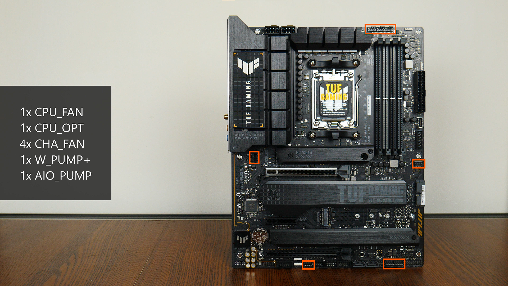 ASUS TUF GAMING X670E-PLUS WIFI Fan Headers