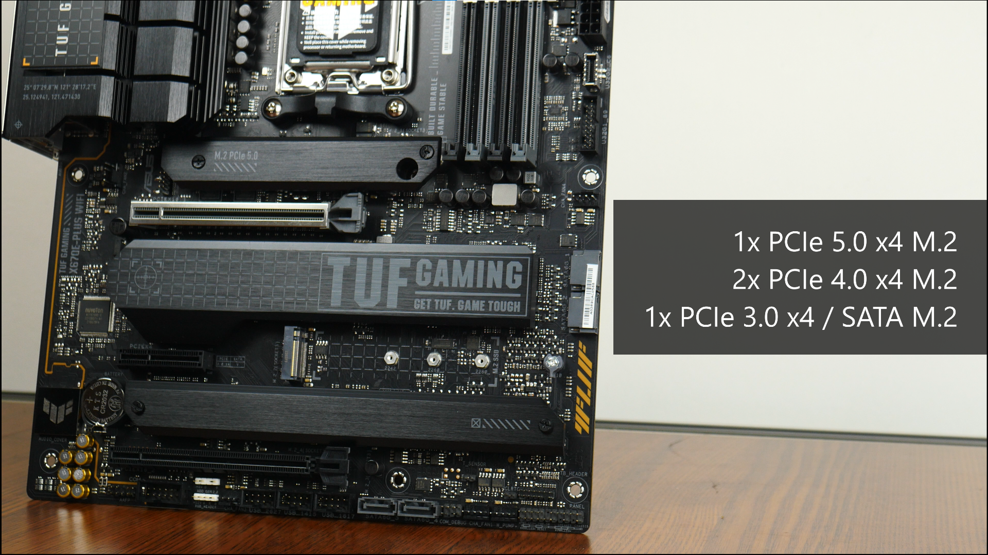 ASUS TUF GAMING X670E-PLUS WIFI M.2 Slots