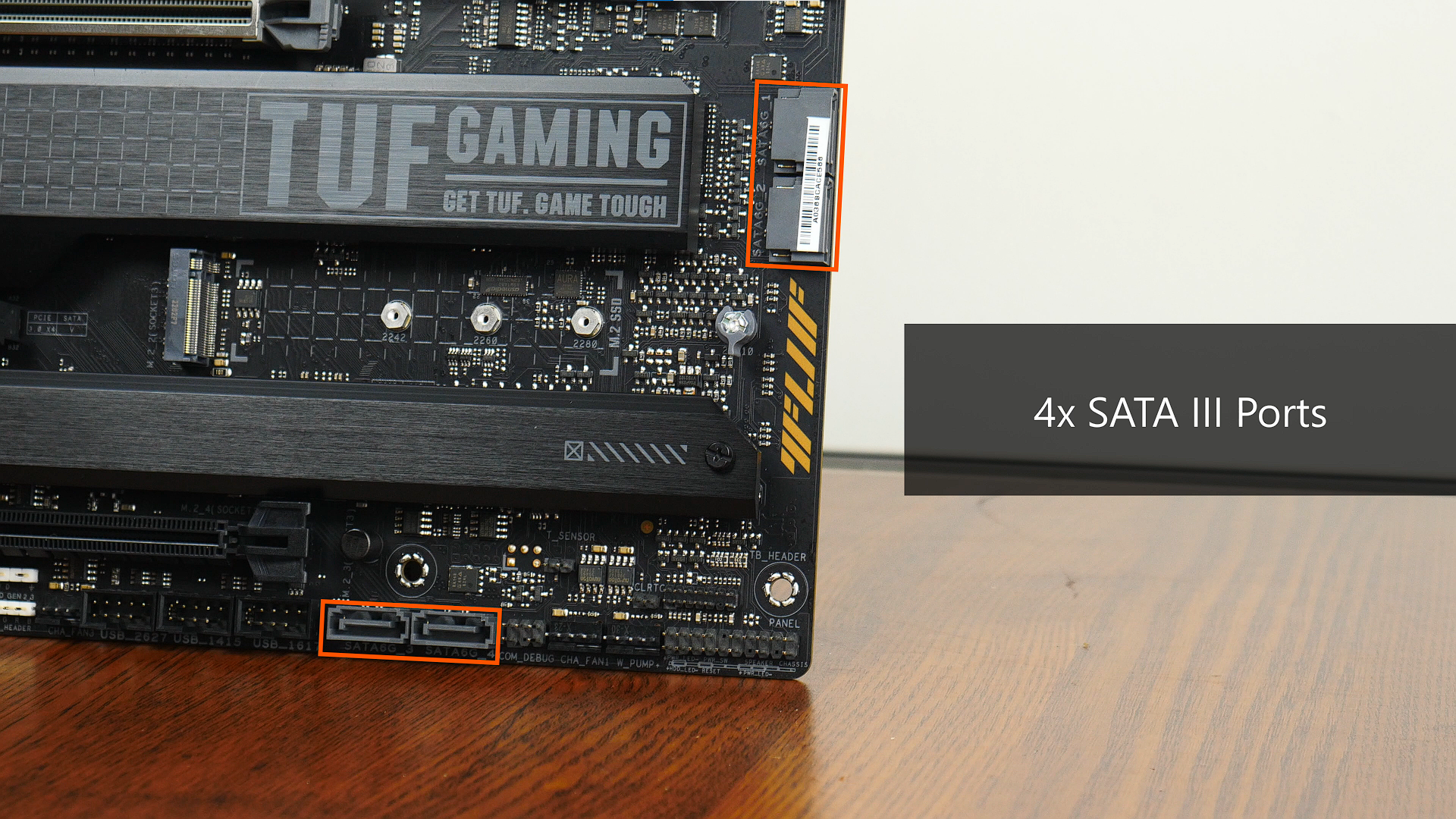 ASUS TUF GAMING X670E-PLUS WIFI SATA Ports