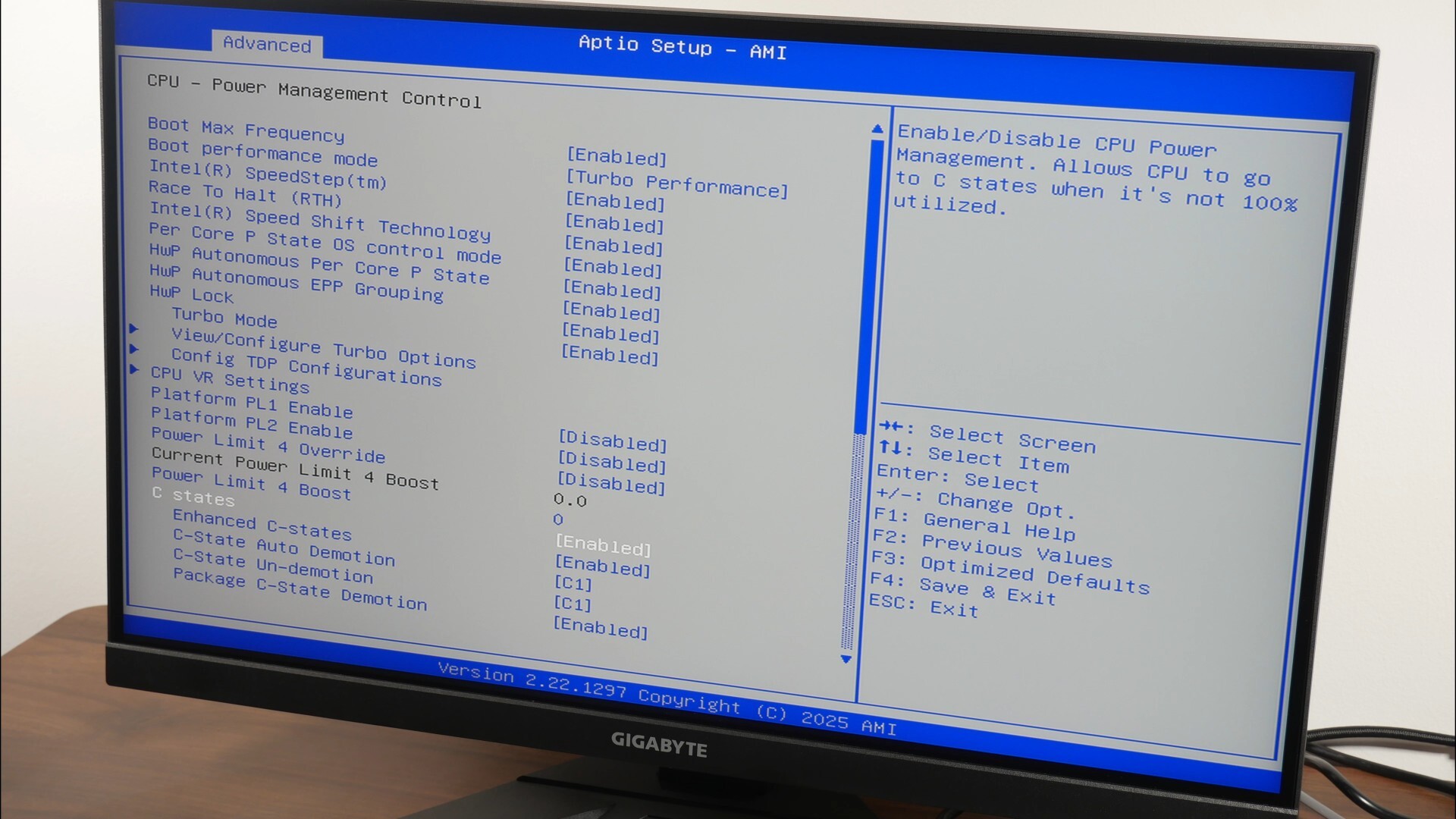 Beelink GTi15 Ultra BIOS C States