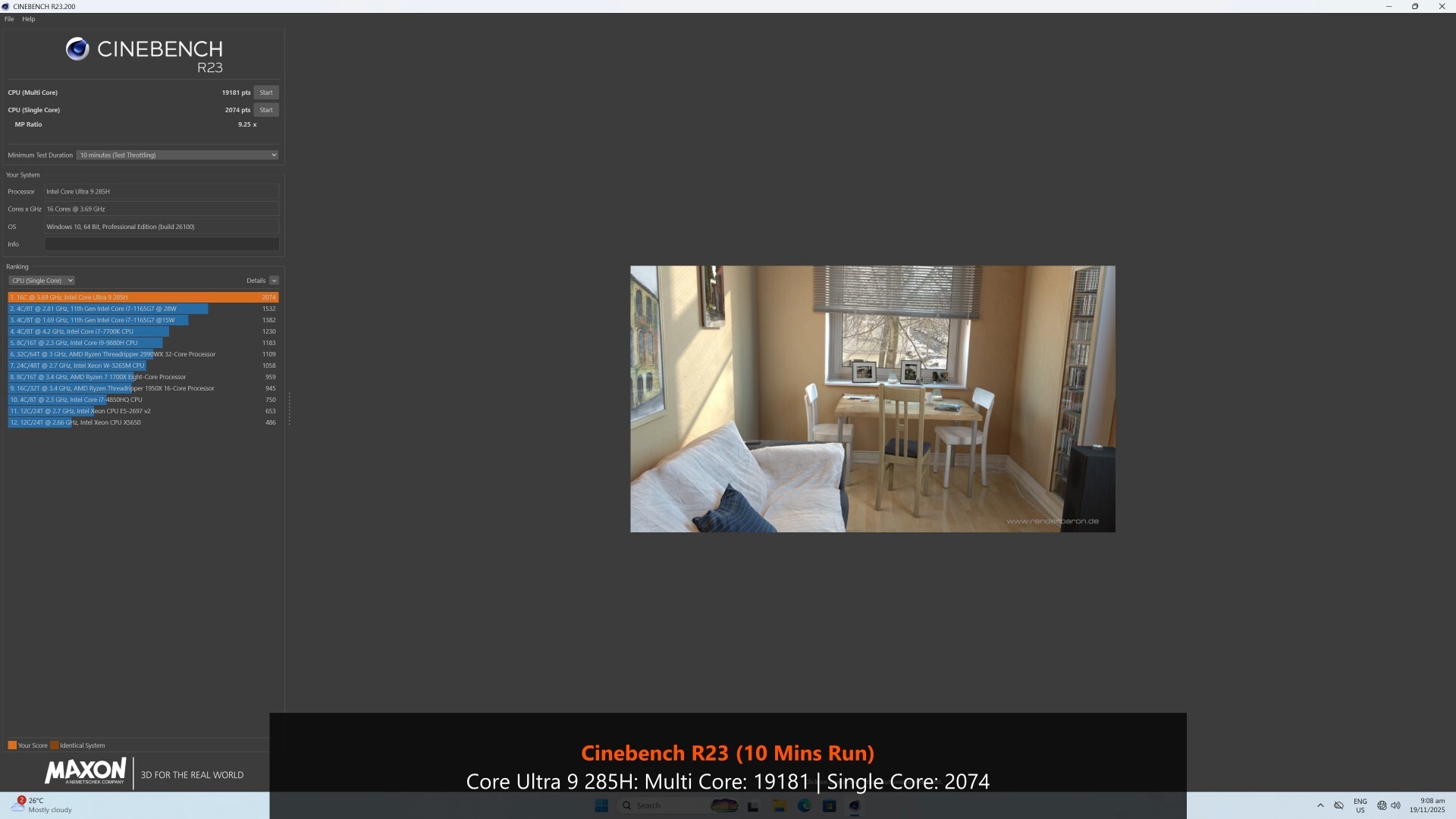Beelink GTi15 Ultra Cinebench R23