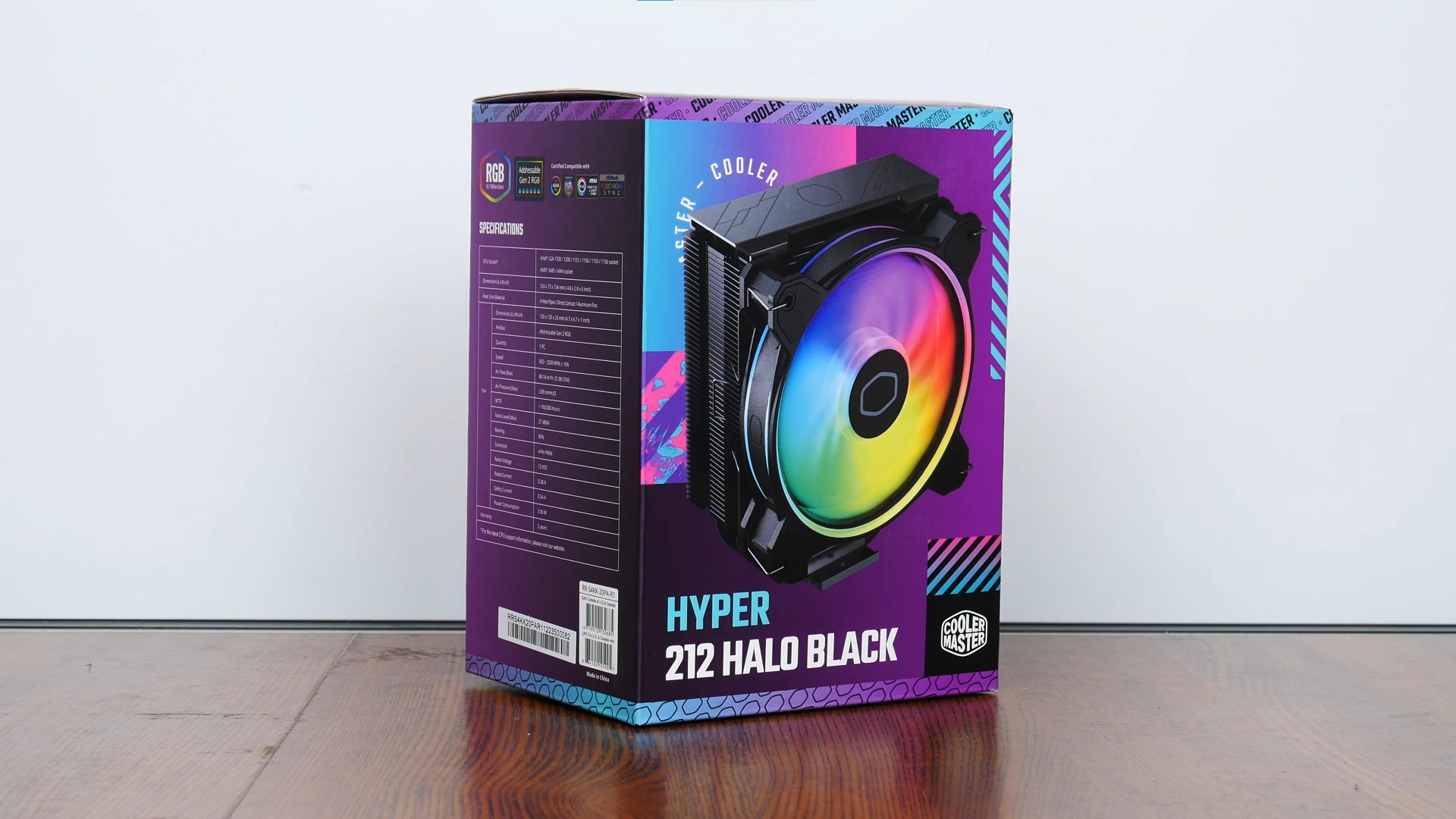 Cooler Master Hyper 212 Halo Black Packaging (Front)