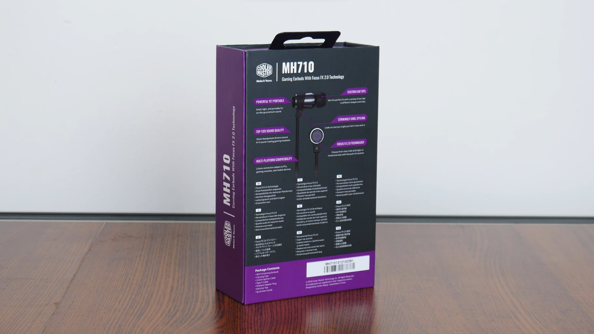Cooler Master MH710 Packaging (Rear)