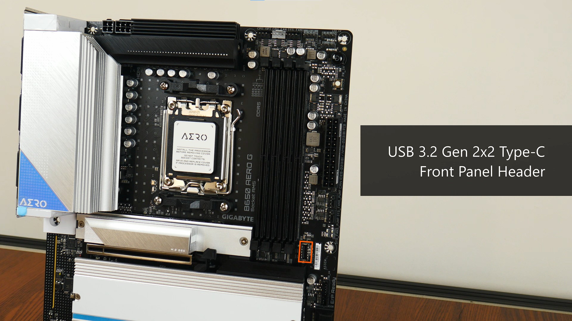 Gigabyte B650 AERO G FP USB 3.2 Gen 2x2 Type-C