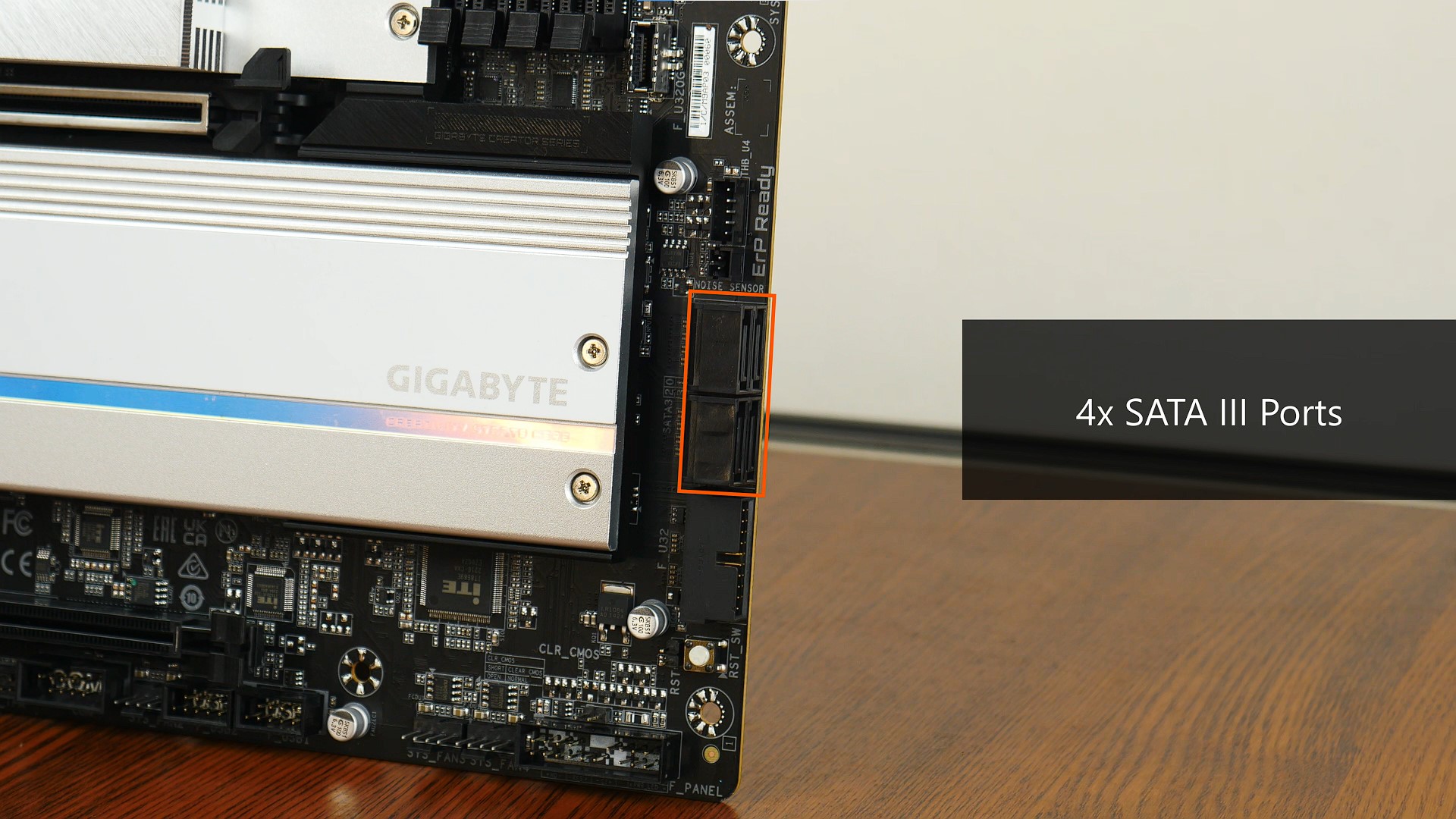 Gigabyte B650 AERO G SATA Ports