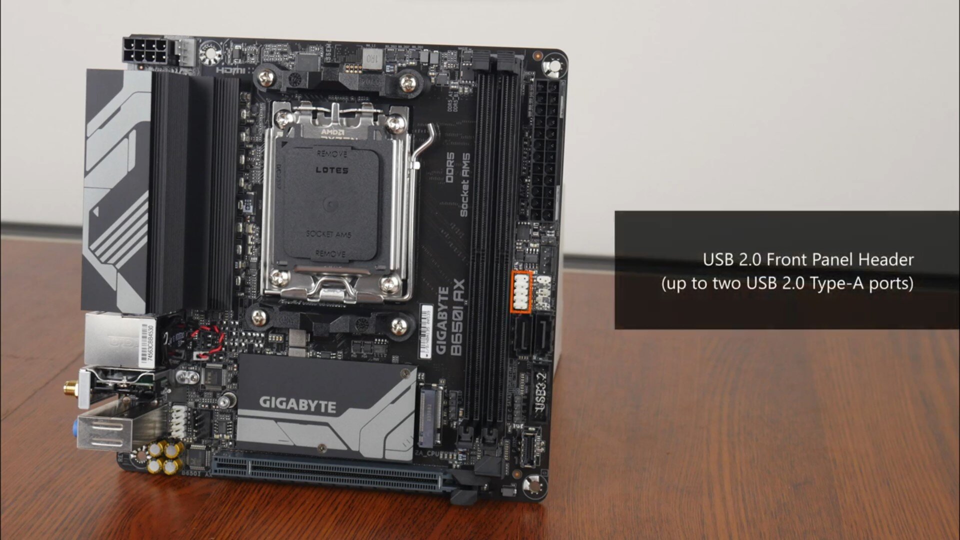 Gigabyte B650I AX Front Panel USB 2.0