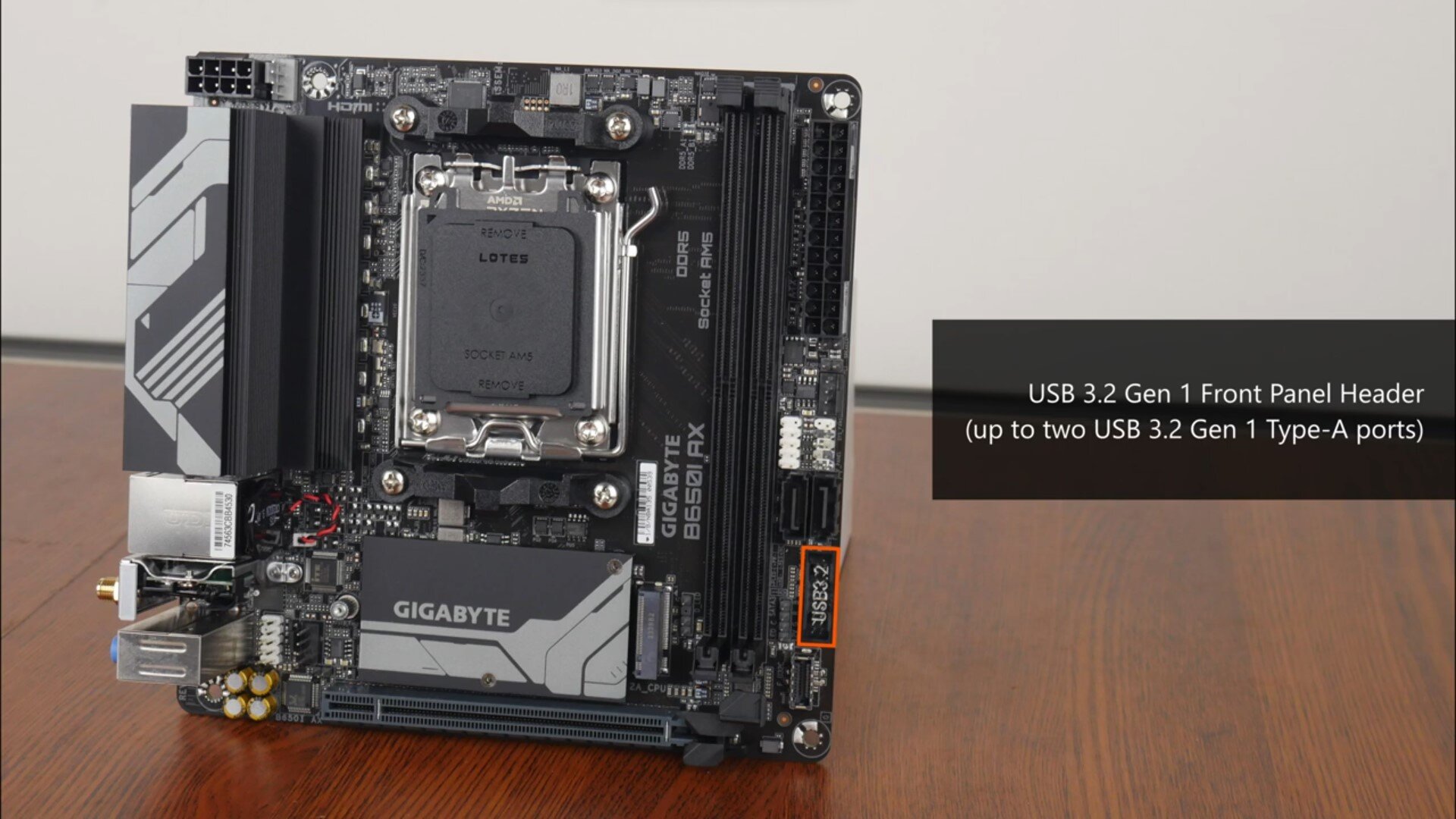 Gigabyte B650I AX Front Panel USB 3.2 Gen 1 Type-A