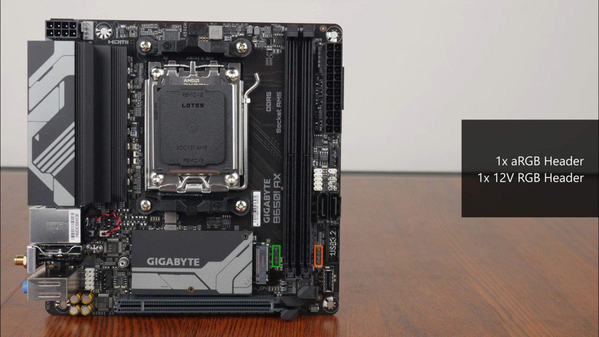Gigabyte B650I AX RGB Headers