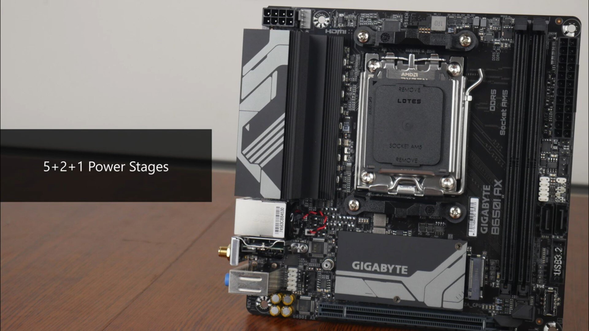 Gigabyte B650I AX VRM