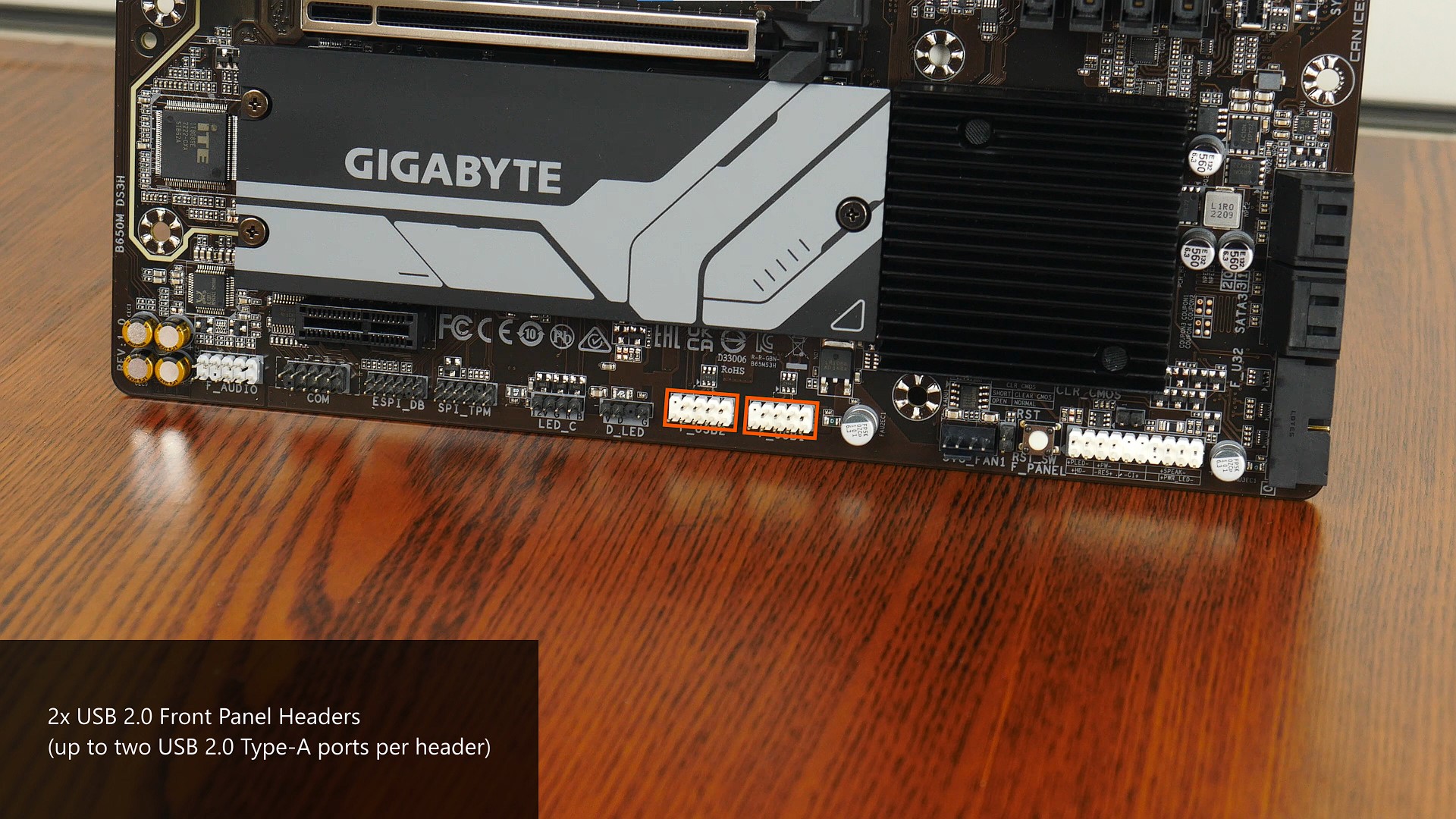 Gigabyte B650M DS3H FP USB 2.0 Type-A
