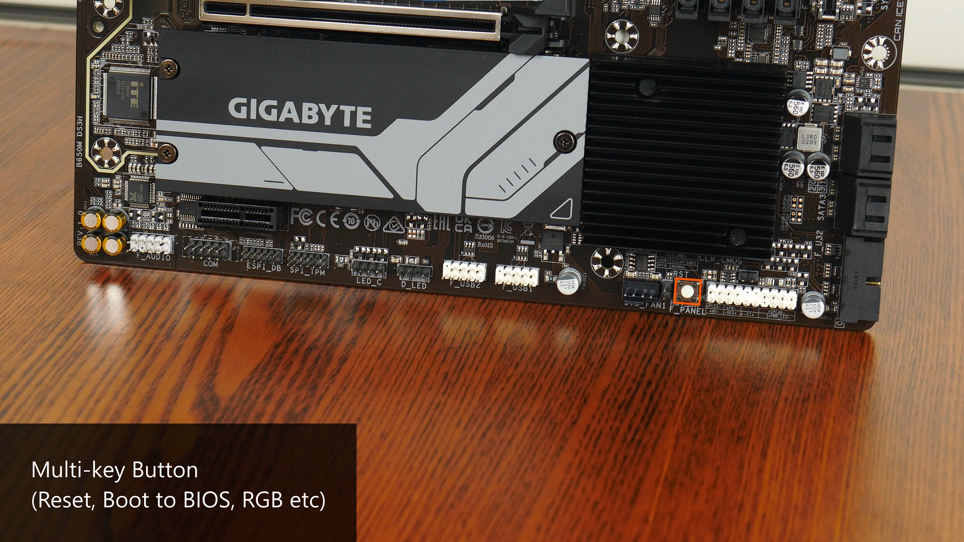 Gigabyte B650M DS3H Multikey Button