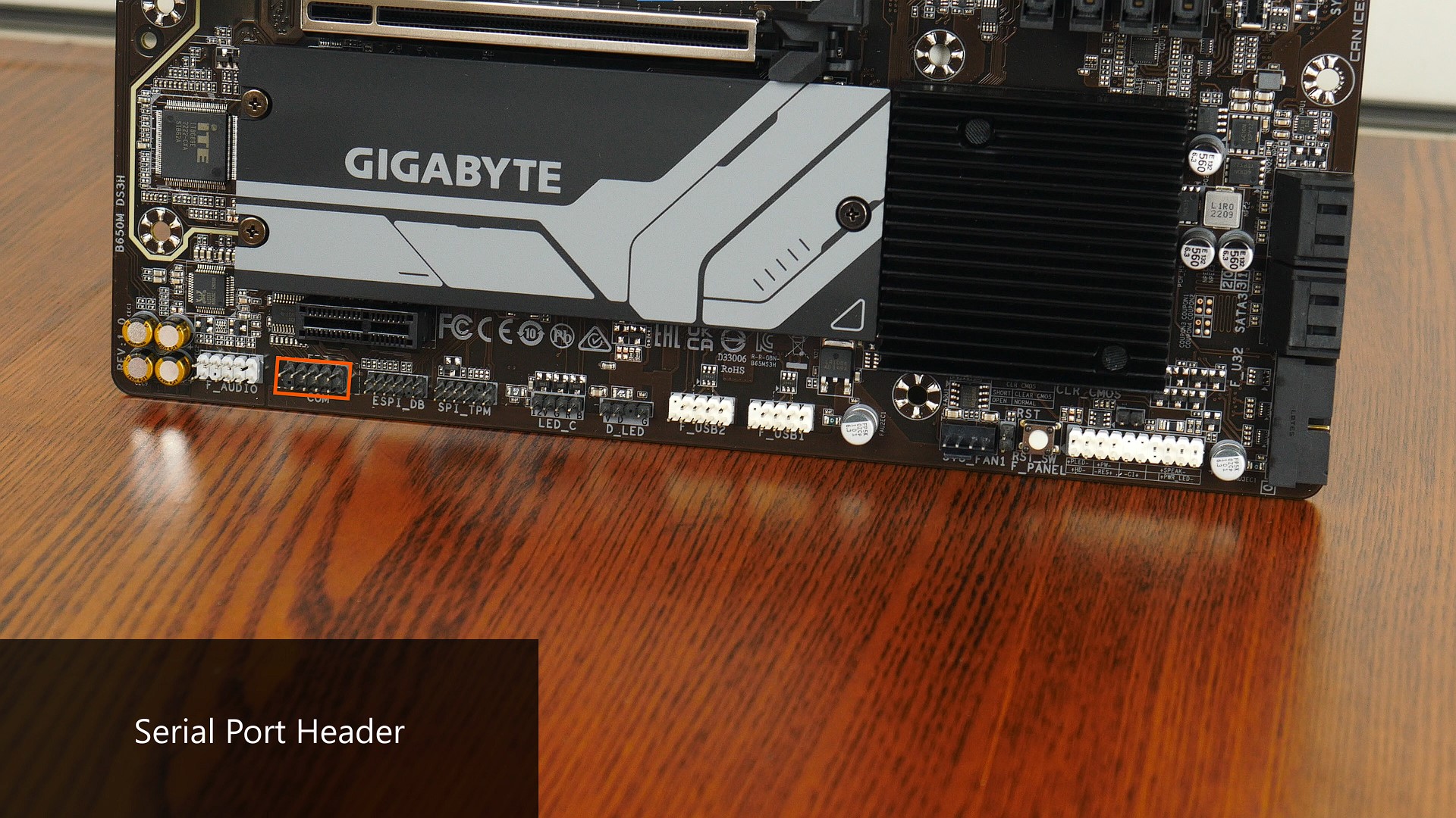 Gigabyte B650M DS3H Serial Port Header