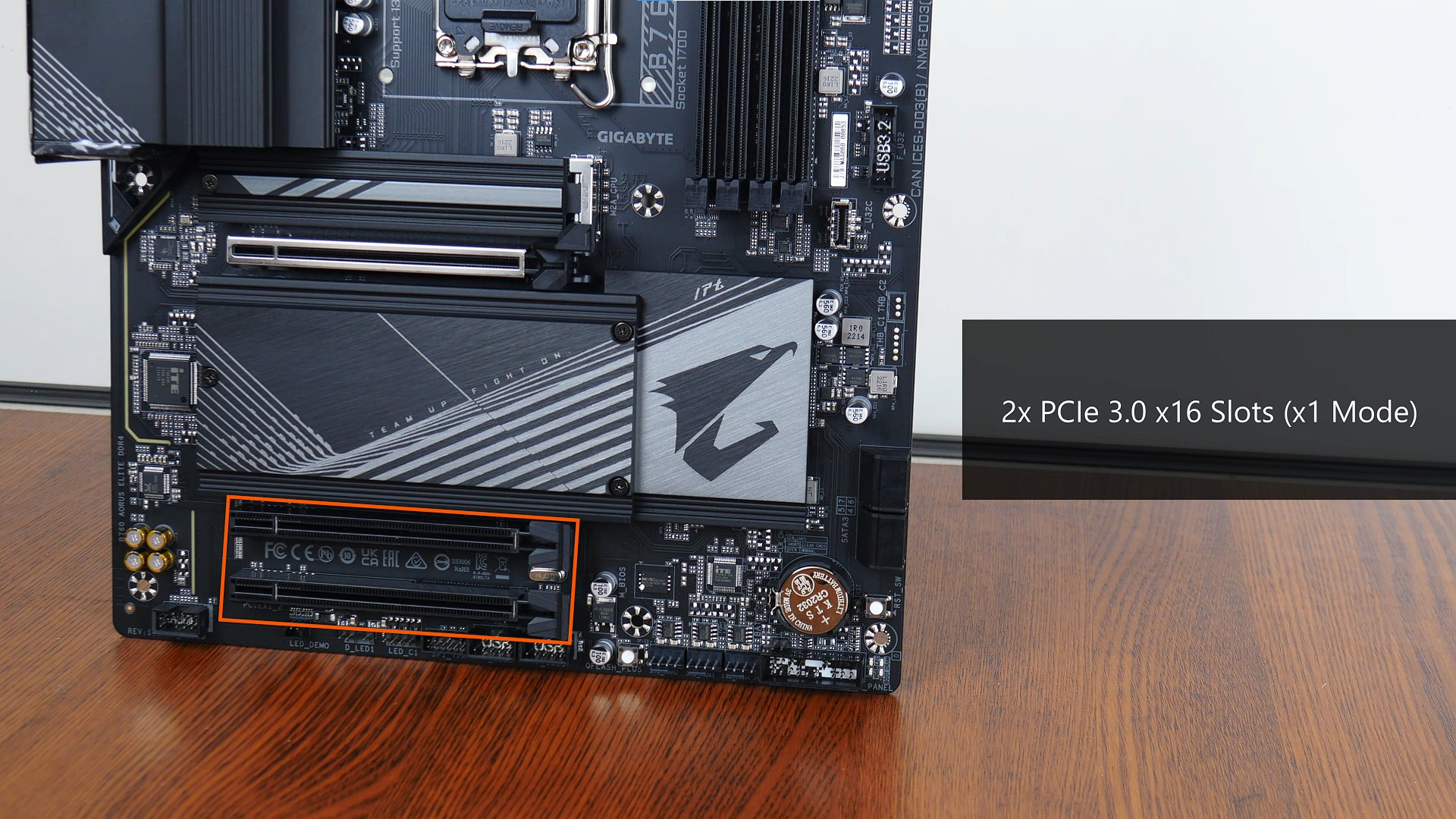 Gigabyte B760 AORUS ELITE DDR4 PCIe 3.0 x16 Slots