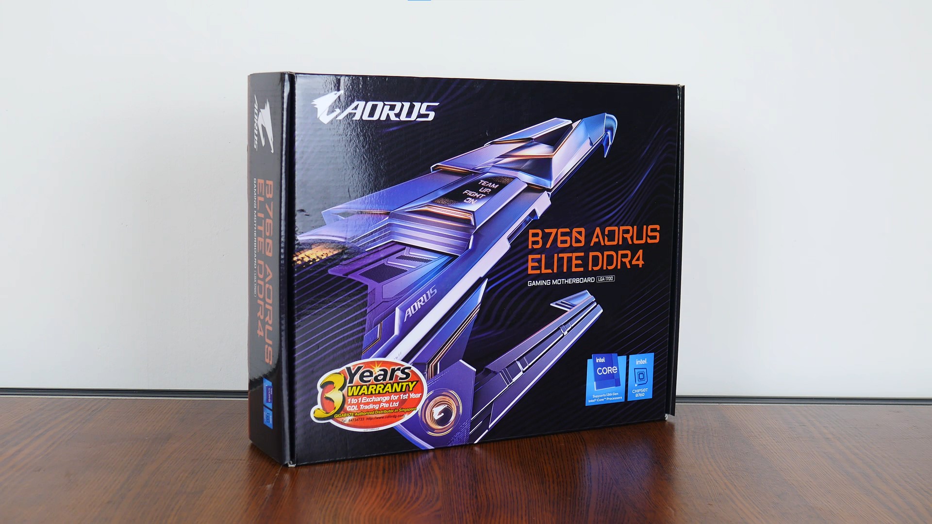 Gigabyte B760 AORUS ELITE DDR4 Packaging (Front)