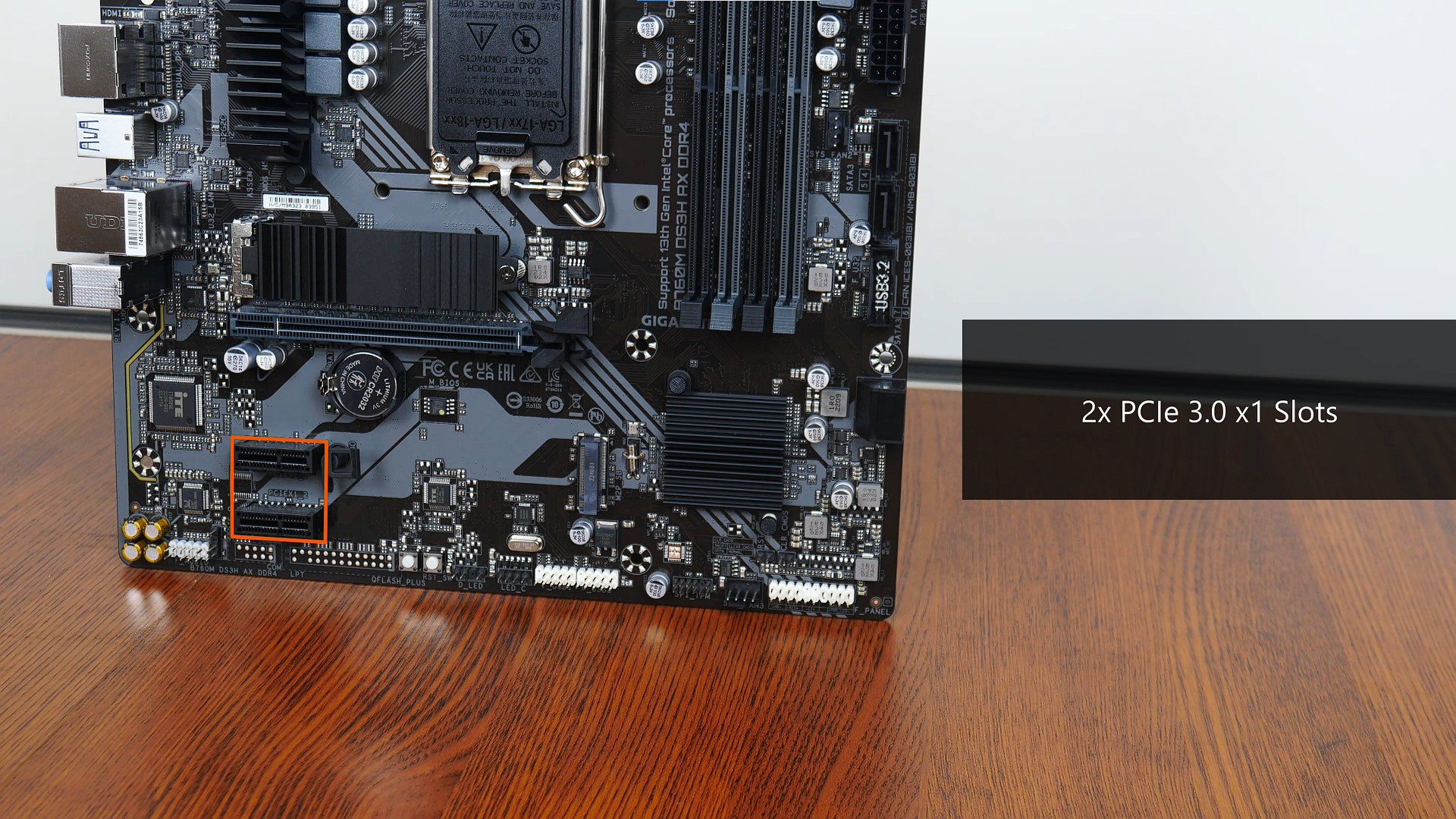Gigabyte B760M DS3H AX DDR4 PCIe 3.0 x1