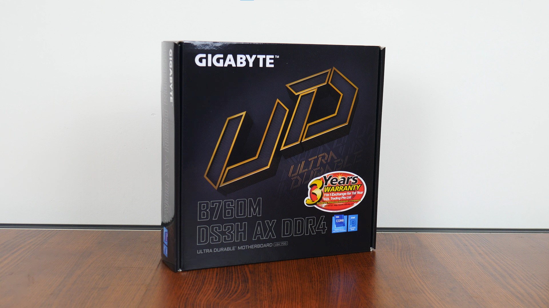 Gigabyte B760M DS3H AX DDR4 Packaging (Front)