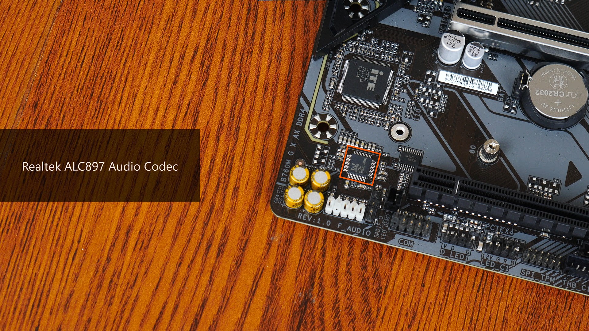 Gigabyte B760M GAMING X AX DDR4 Audio Codec