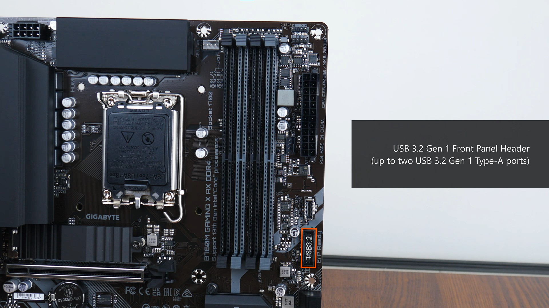 Gigabyte B760M GAMING X AX DDR4 FP USB 3.2 Gen 1 Type-A