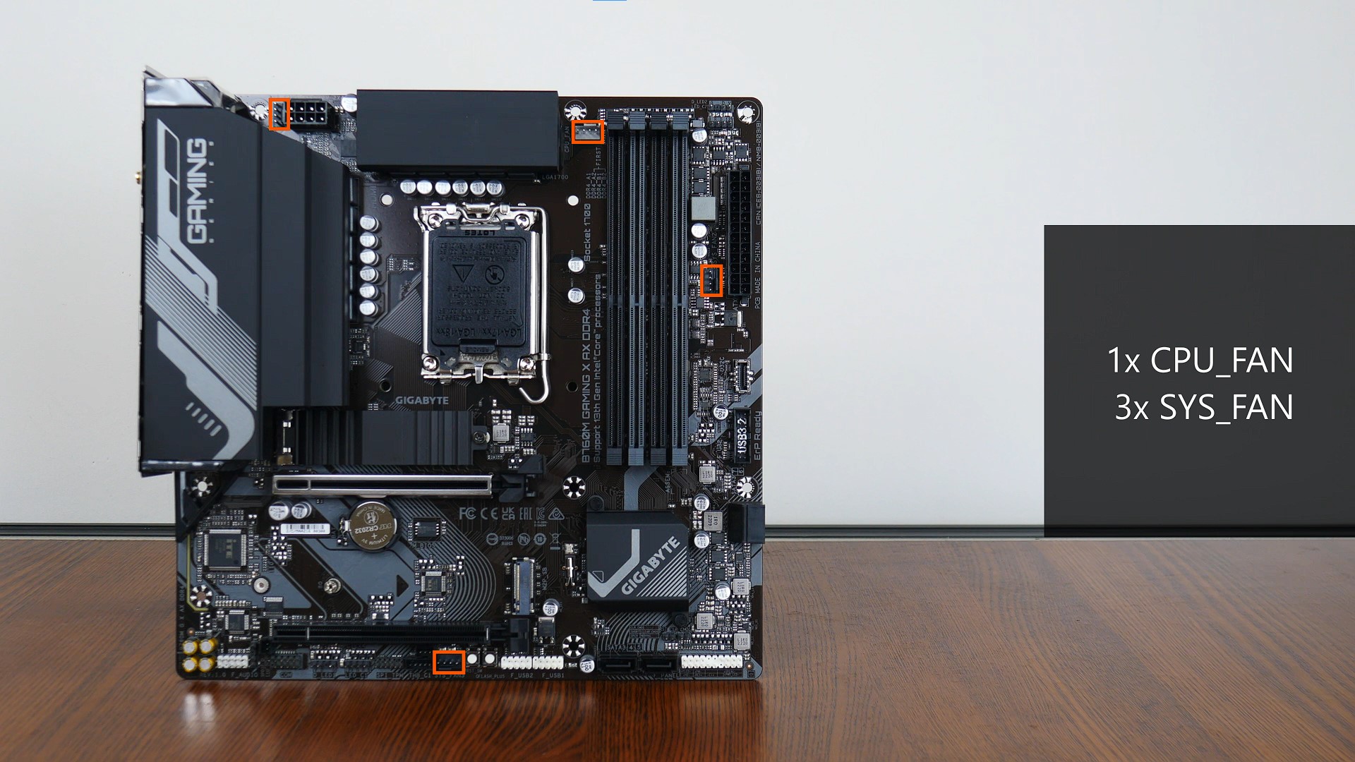 Gigabyte B760M GAMING X AX DDR4 Fan Headers