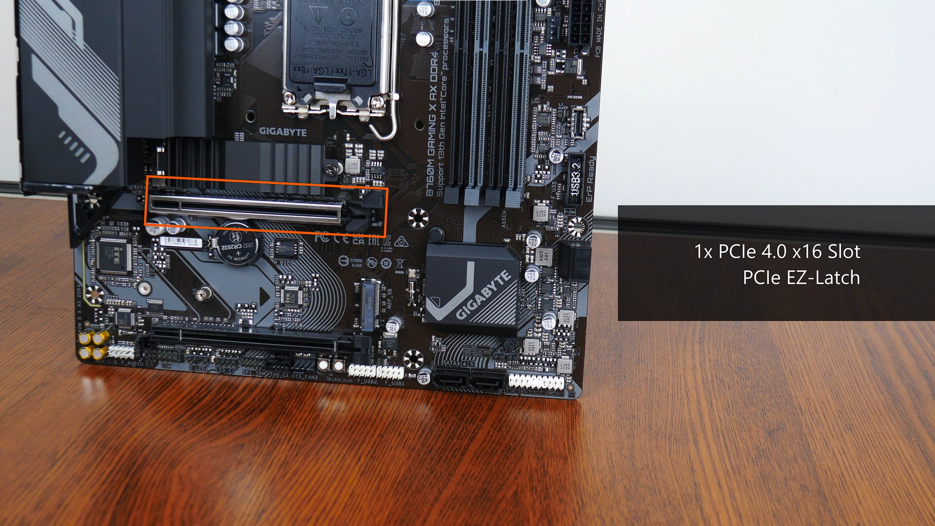 Gigabyte B760M GAMING X AX PCIe 4.0 x16 Slot