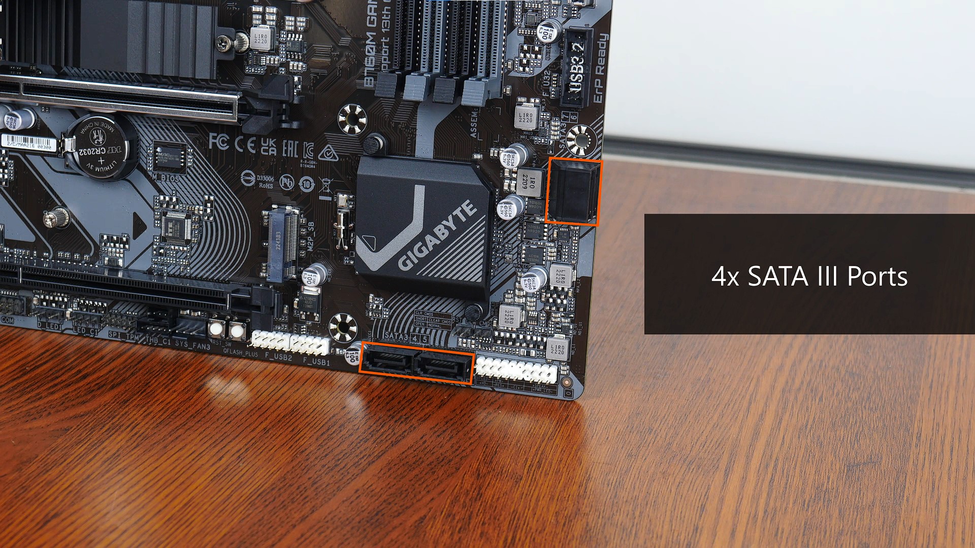 Gigabyte B760M GAMING X AX DDR4 SATA Ports