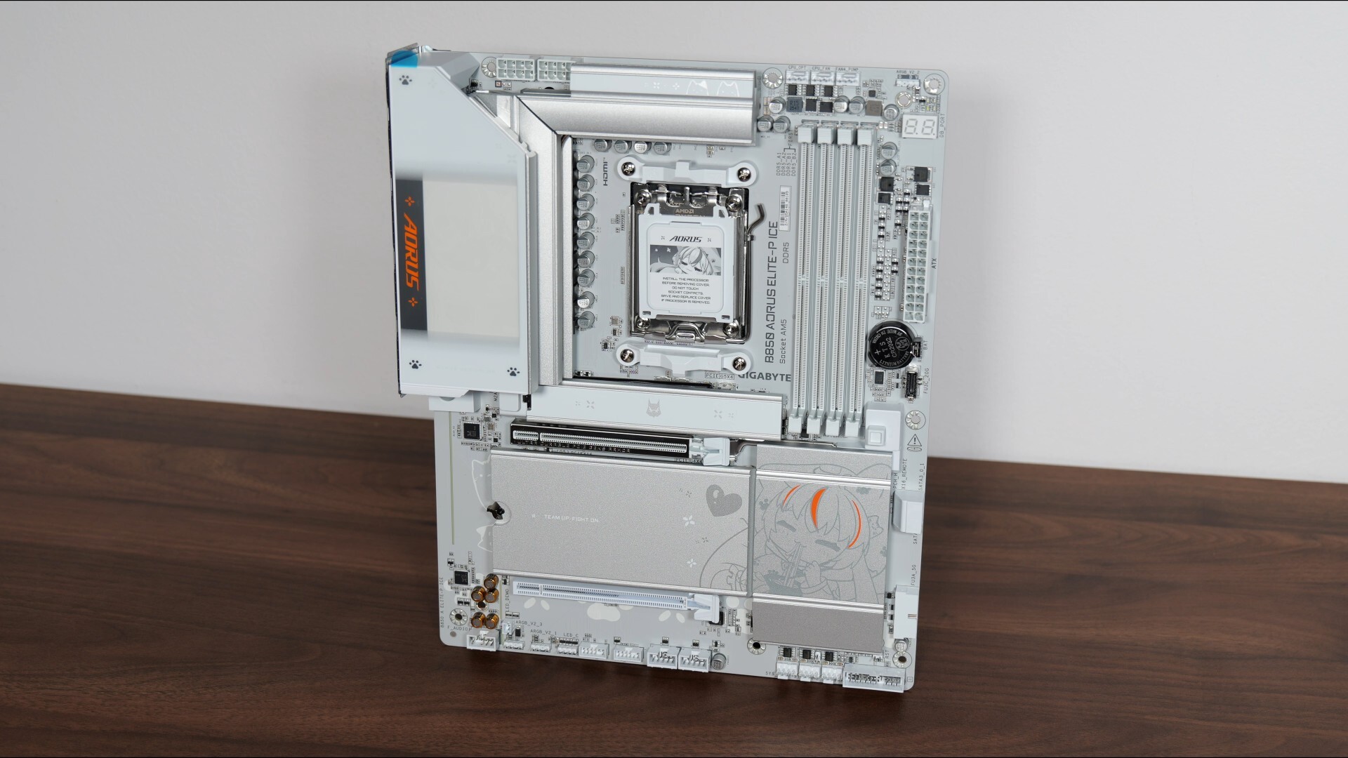 Gigabyte B850 AORUS ELITE-P ICE Aesthetics (Front)