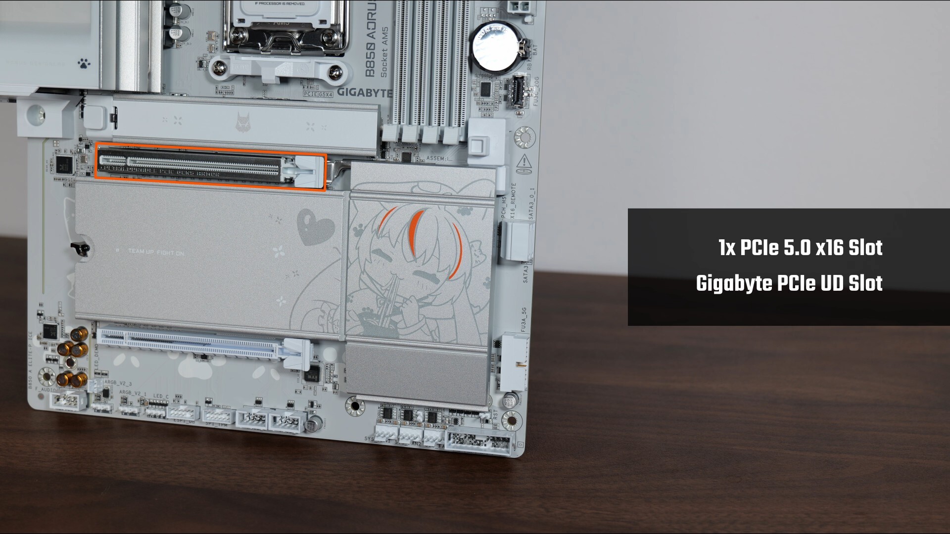 Gigabyte B850 AORUS ELITE-P ICE PCIe 5.0 x16 Slot