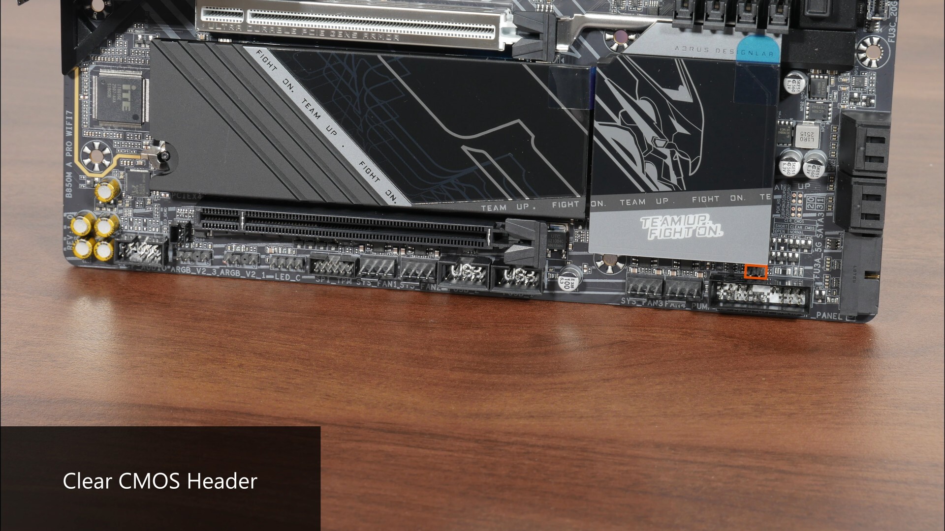 Gigabyte B850M AORUS PRO WIFI7 Clear CMOS Header