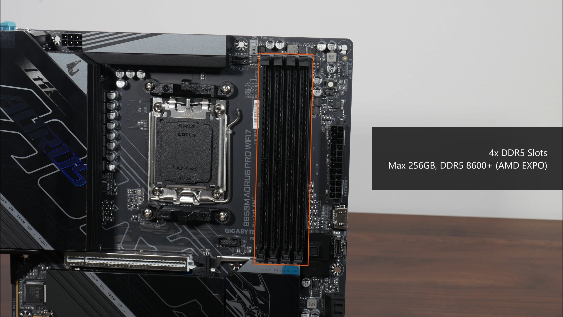 Gigabyte B850M AORUS PRO WIFI7 Memory Support