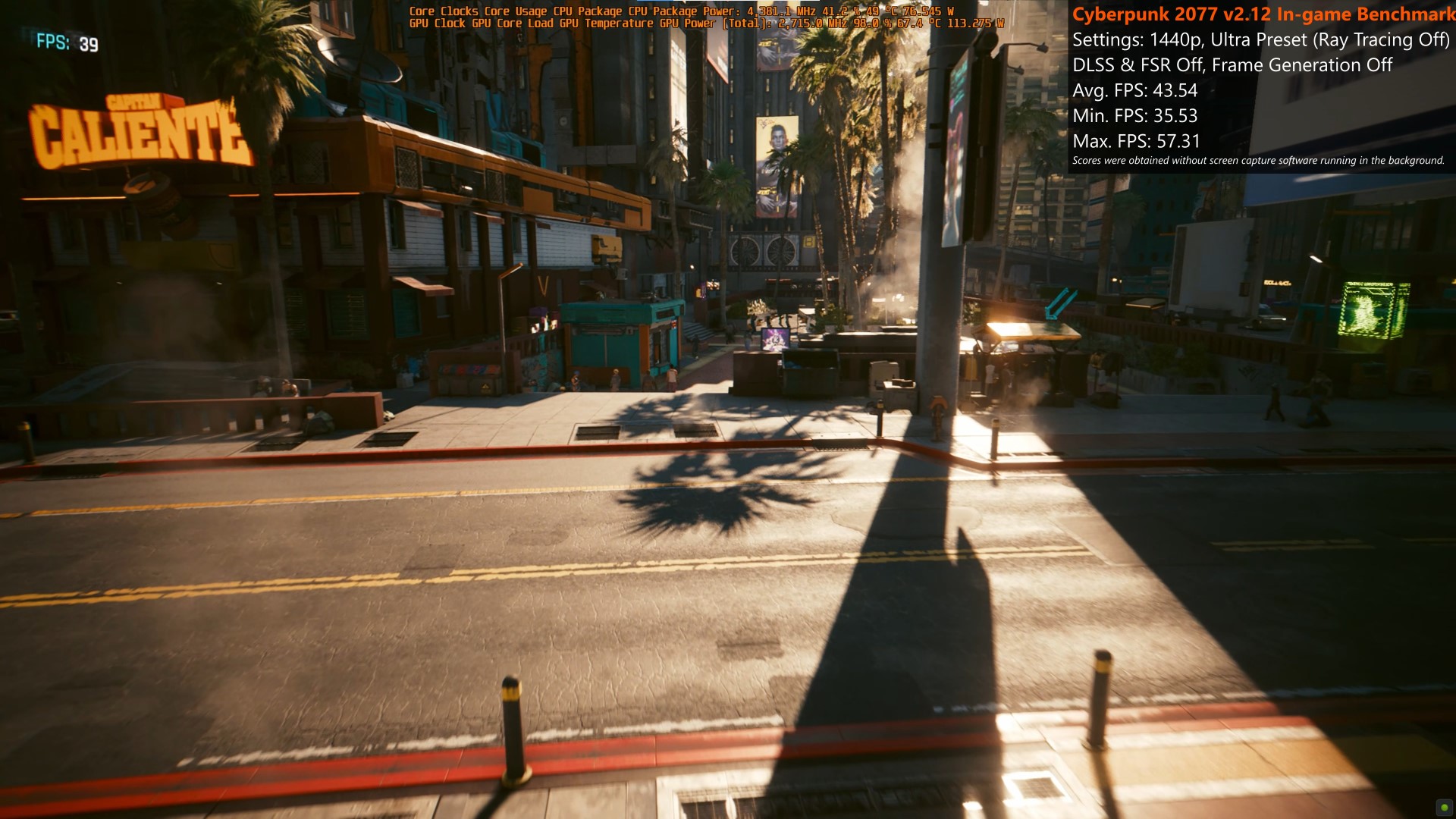 Gigabyte GeForce RTX 4060 EAGLE OC ICE 8G Cyberpunk 2077 Benchmark (1)
