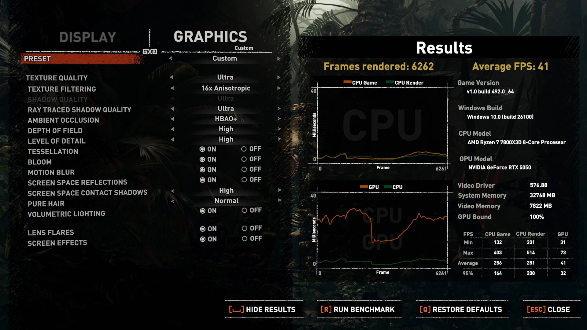 Gigabyte GeForce RTX 5050 OC Low Profile 8G Shadow of the Tomb Raider Benchmark 1440p (2)