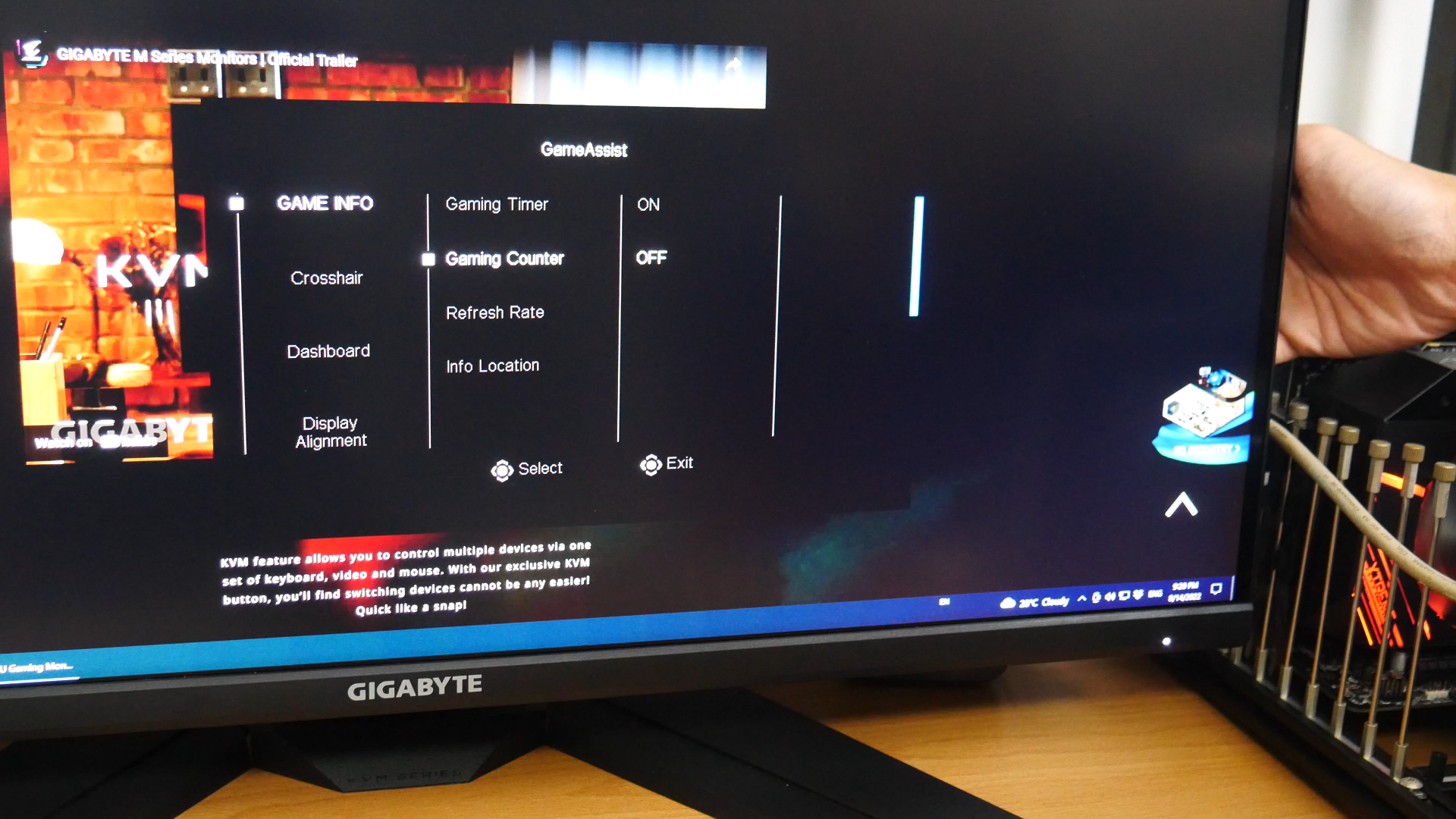 Gigabyte M32U Game Assist