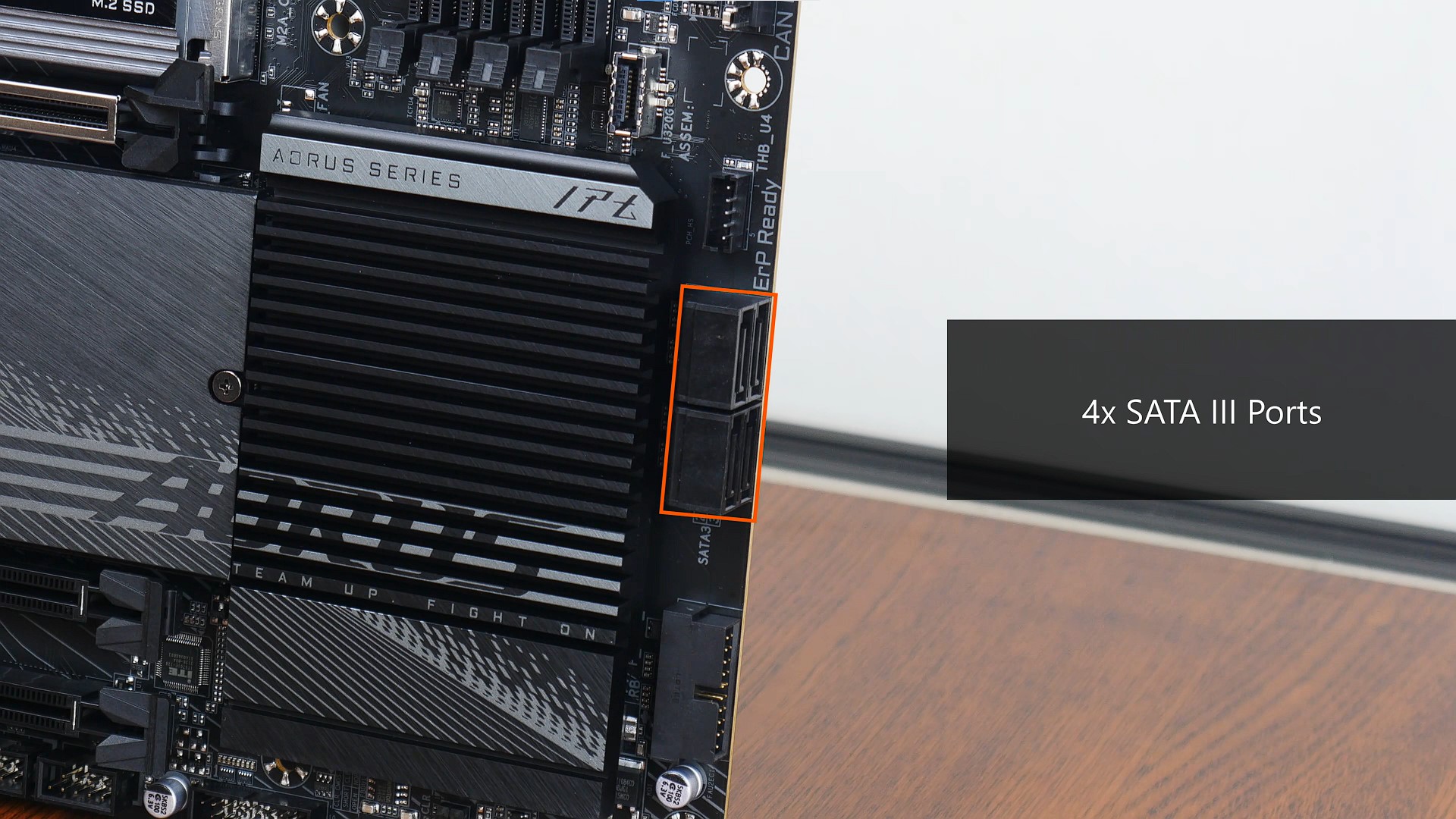 Gigabyte X670 AORUS ELITE AX SATA Ports