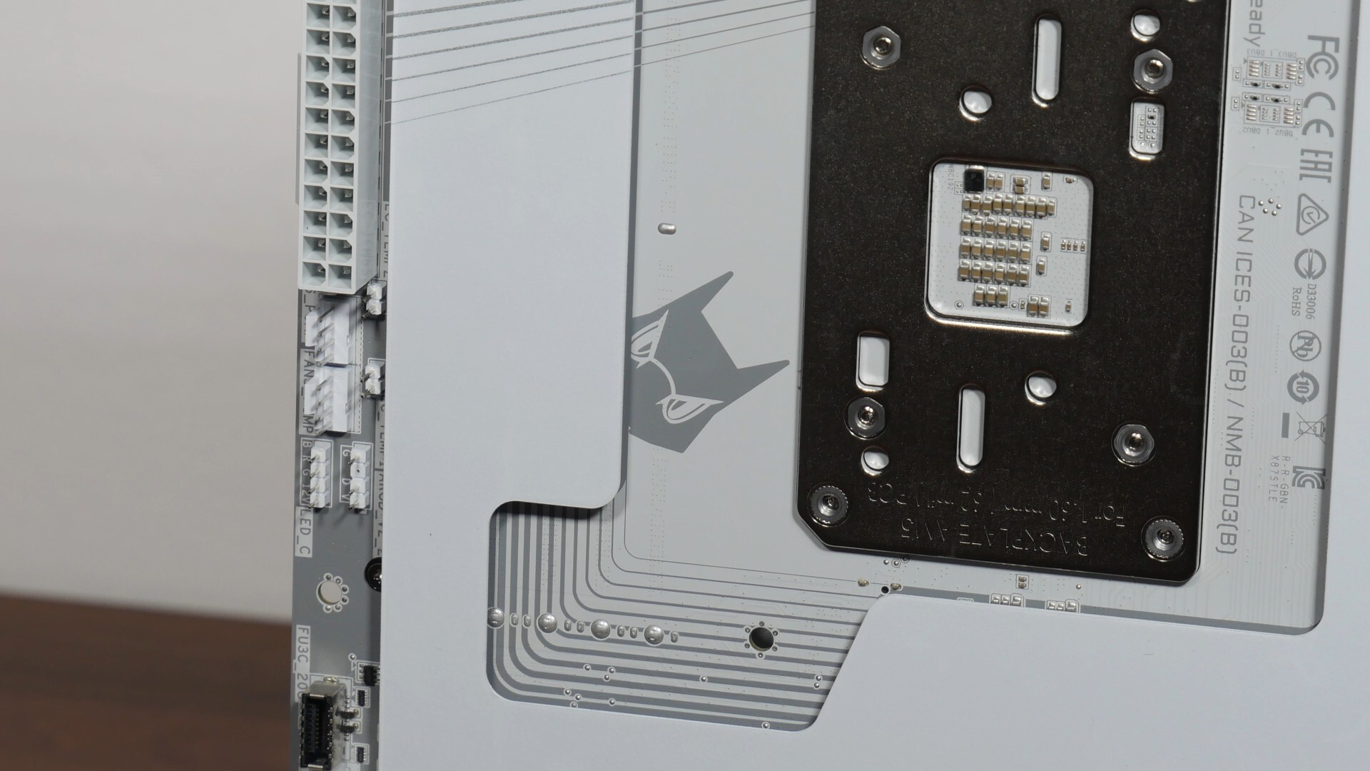 Gigabyte X870 AORUS STEALTH ICE Aesthetics (Rear Chibi Motif)