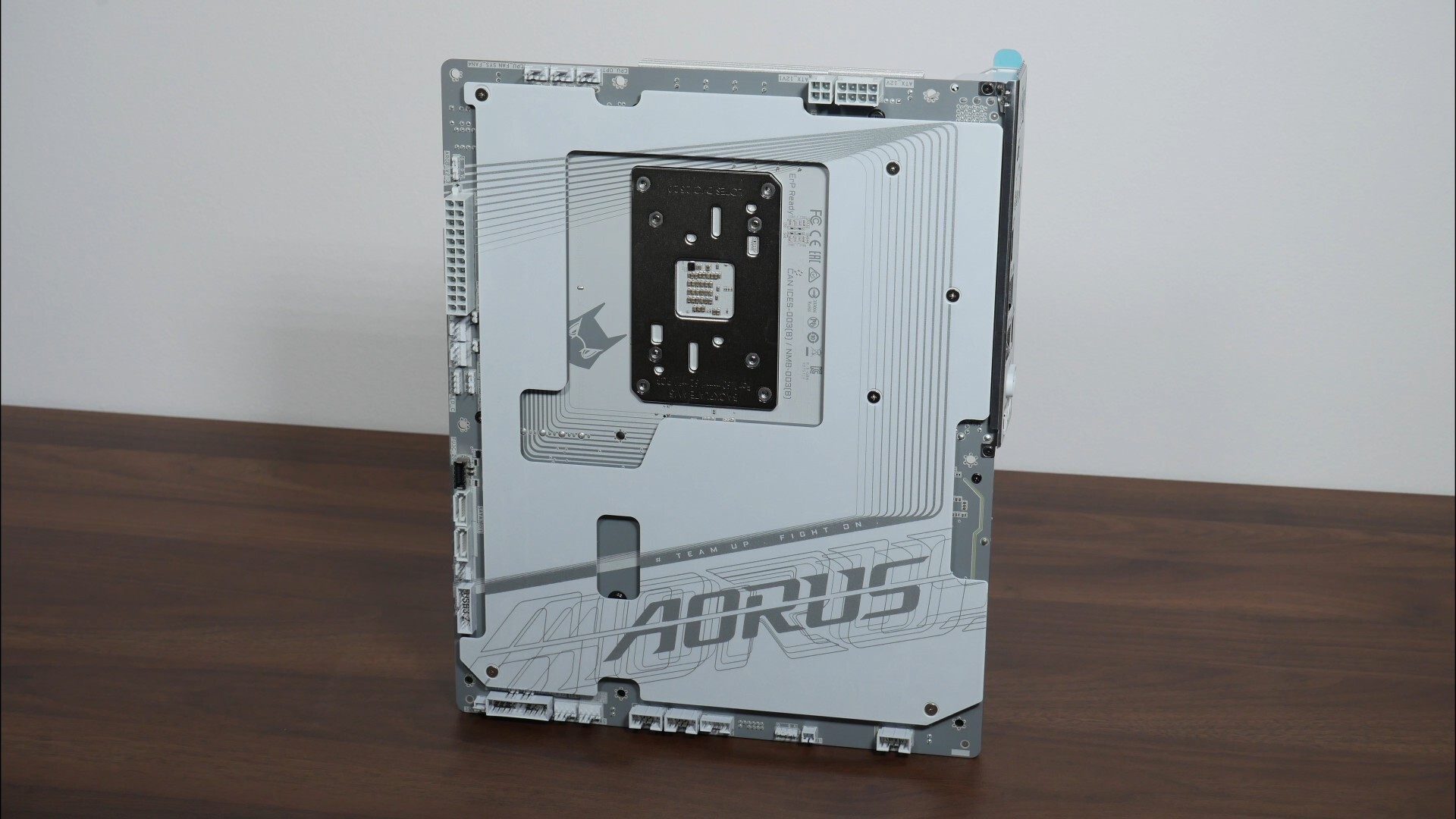 Gigabyte X870 AORUS STEALTH ICE Aesthetics (Rear)