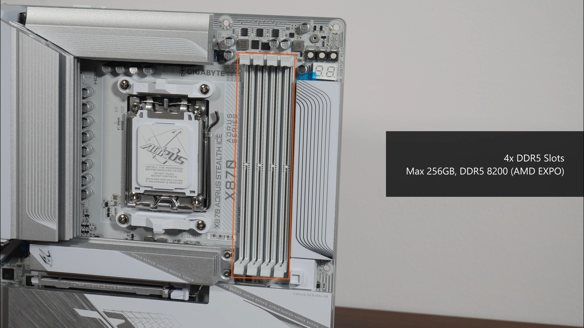 Gigabyte X870 AORUS STEALTH ICE Memory Support