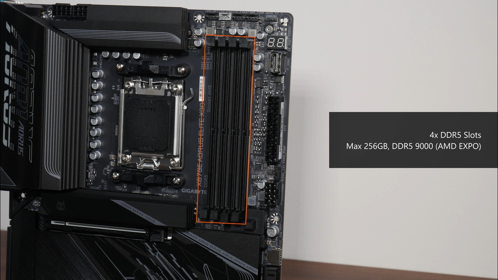 Gigabyte X870E AORUS ELITE X3D Memory Support