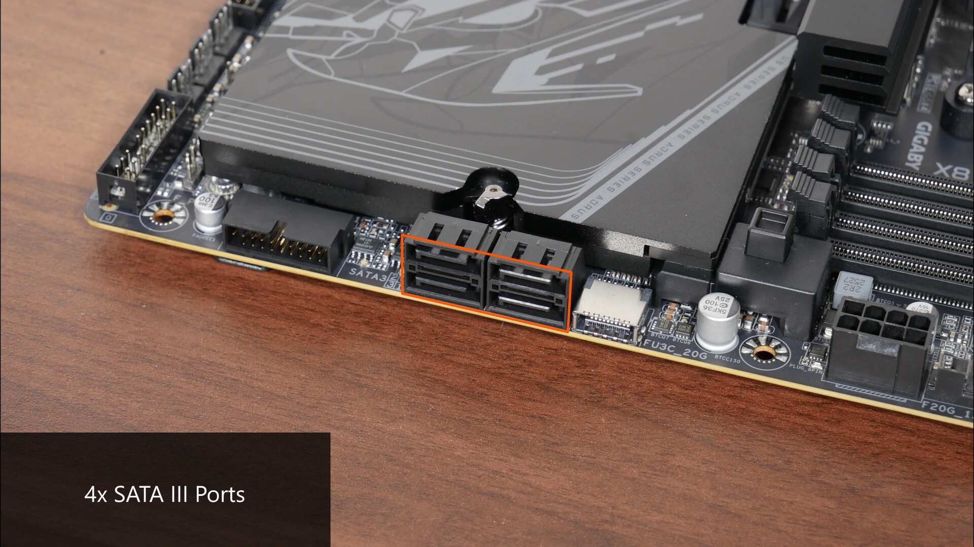 Gigabyte X870E AORUS ELITE X3D SATA Ports