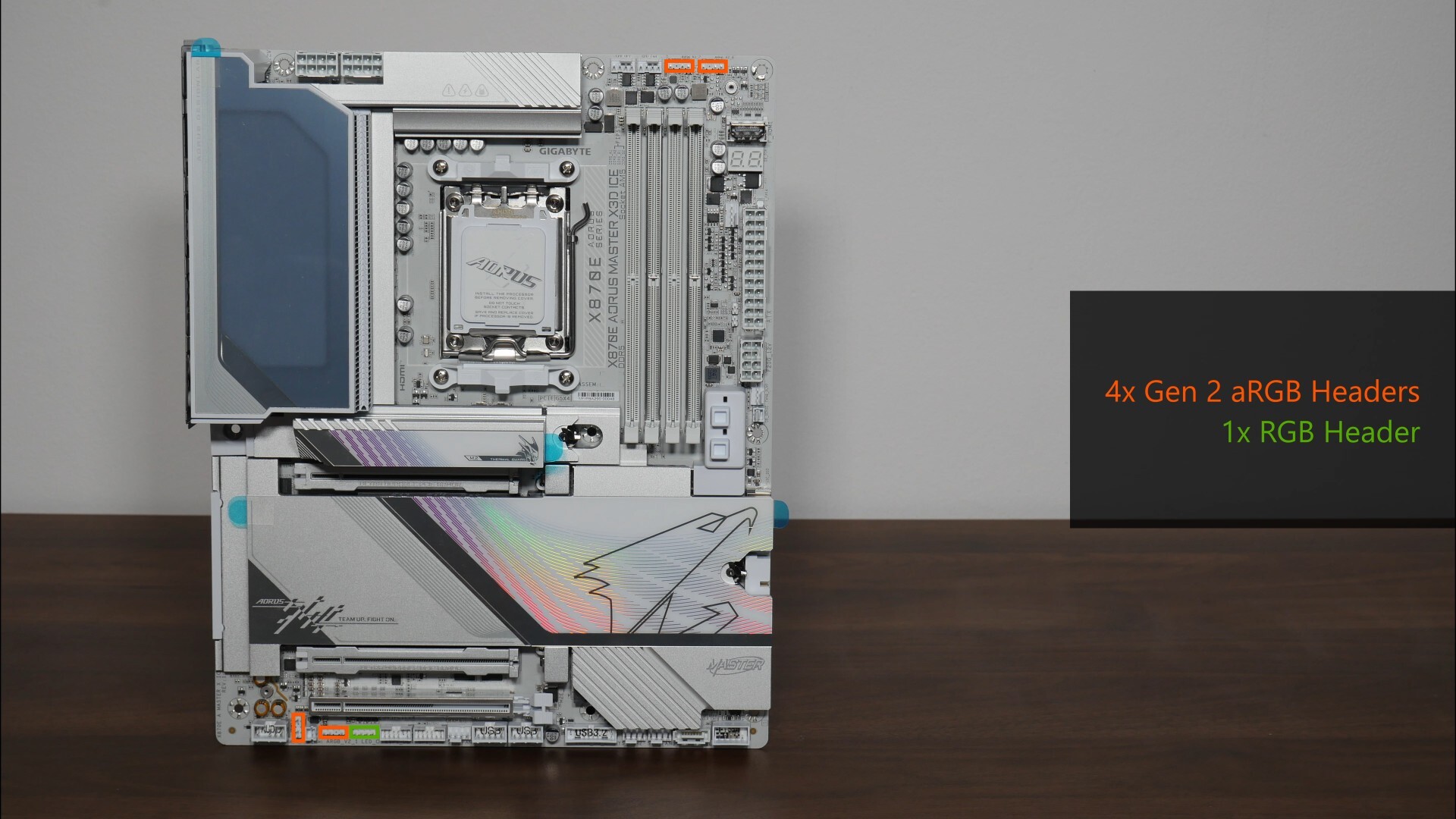 Gigabyte X870E AORUS MASTER X3D ICE RGB Headers