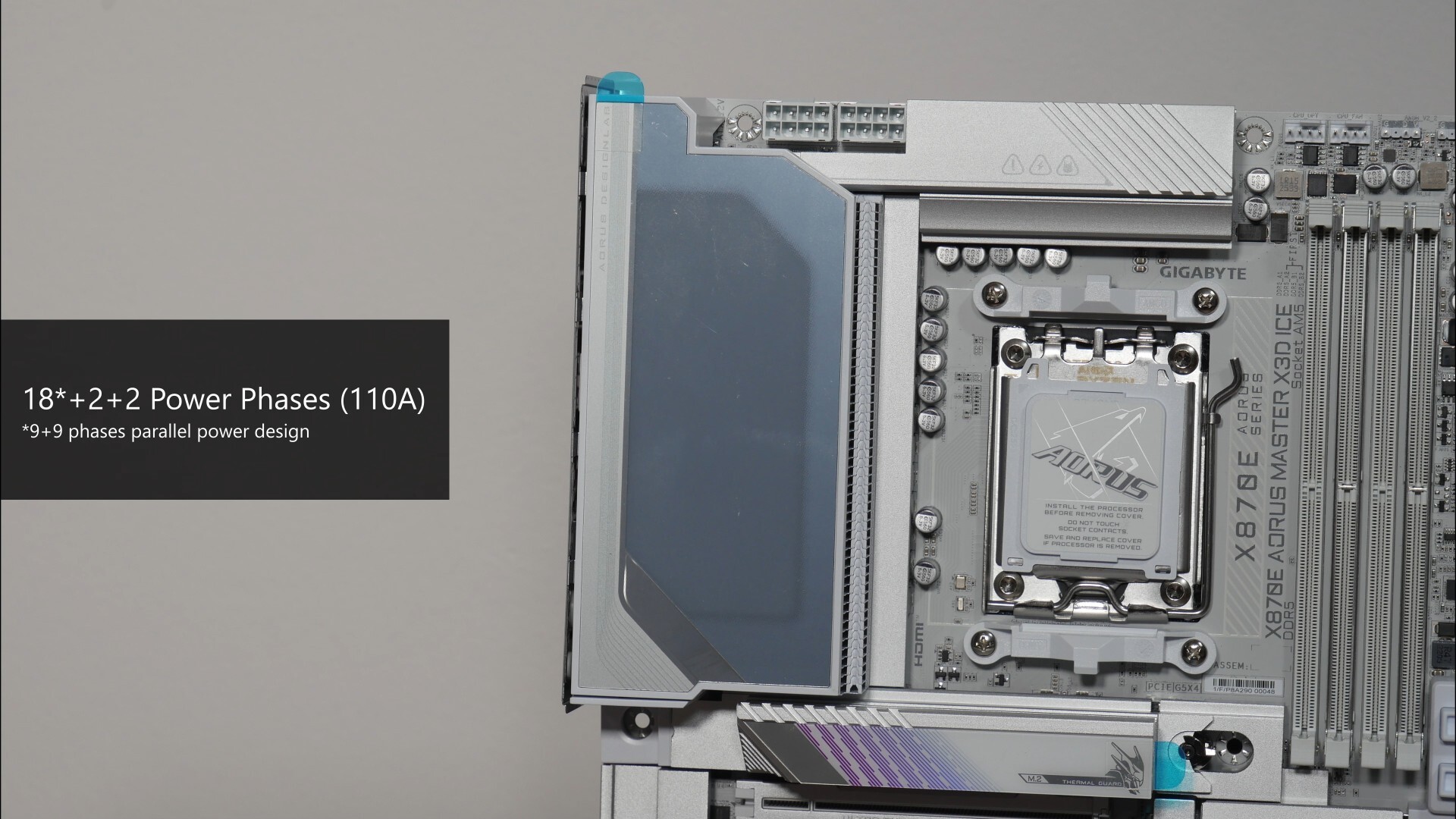 Gigabyte X870E AORUS MASTER X3D ICE VRM