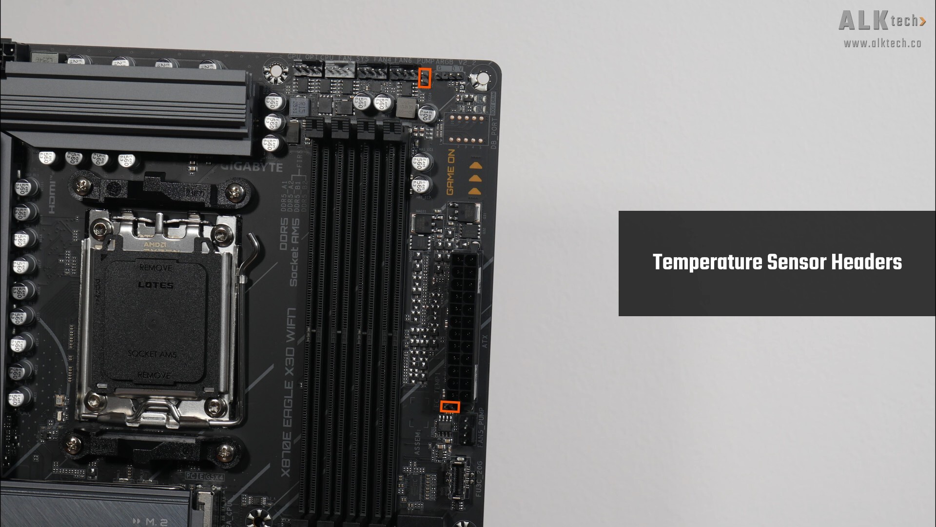 Gigabyte X870E EAGLE X3D WIFI7 Temperature Sensor Headers