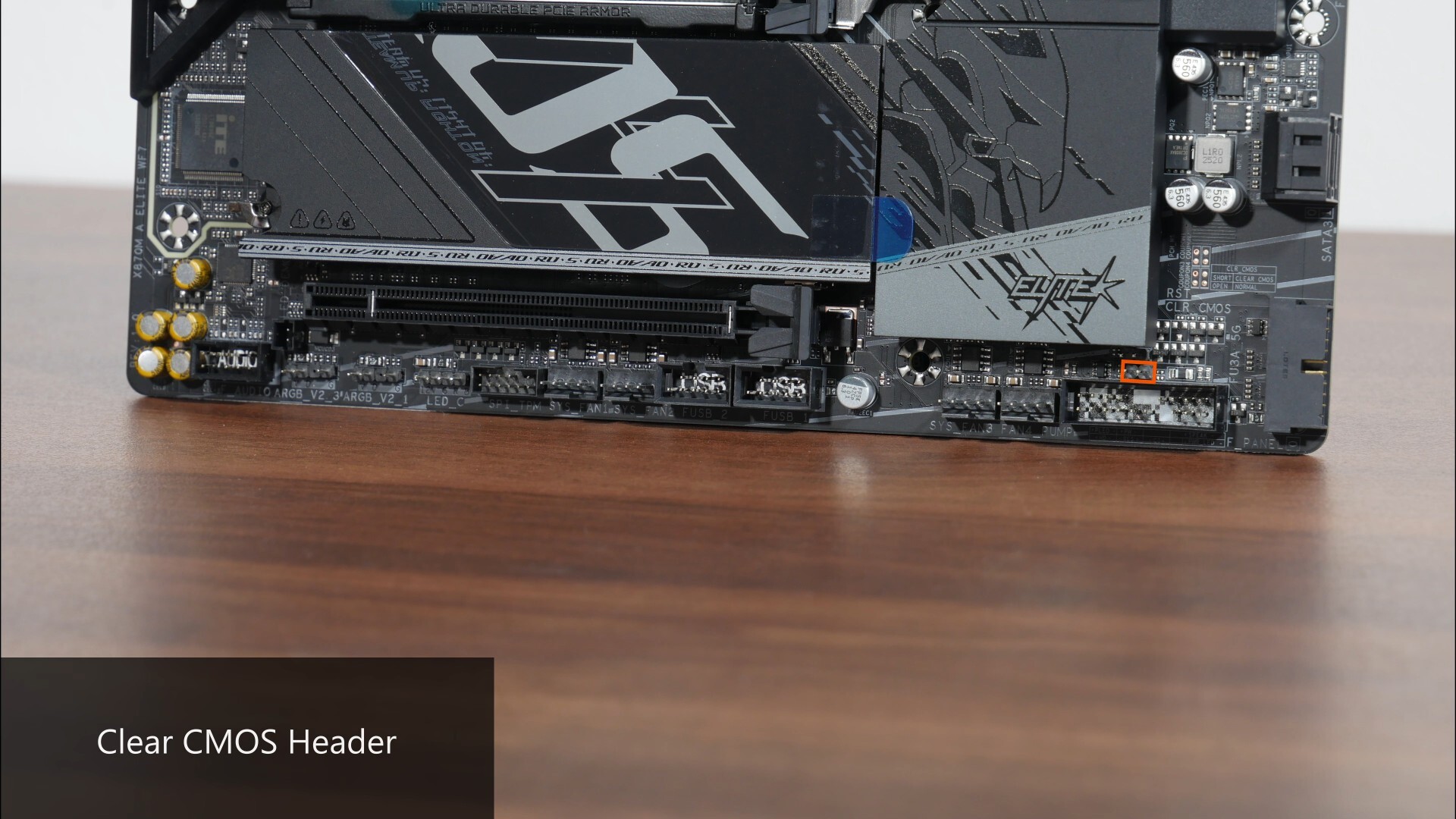 Gigabyte X870M AORUS ELITE WIFI7 Clear CMOS Header