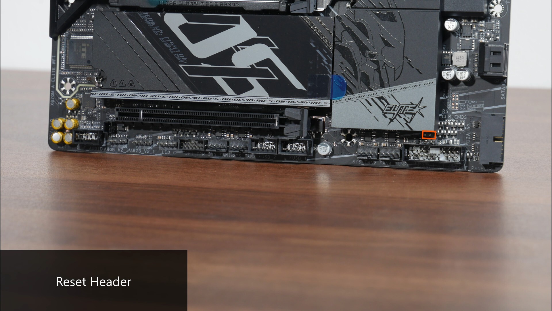 Gigabyte X870M AORUS ELITE WIFI7 Reset Header