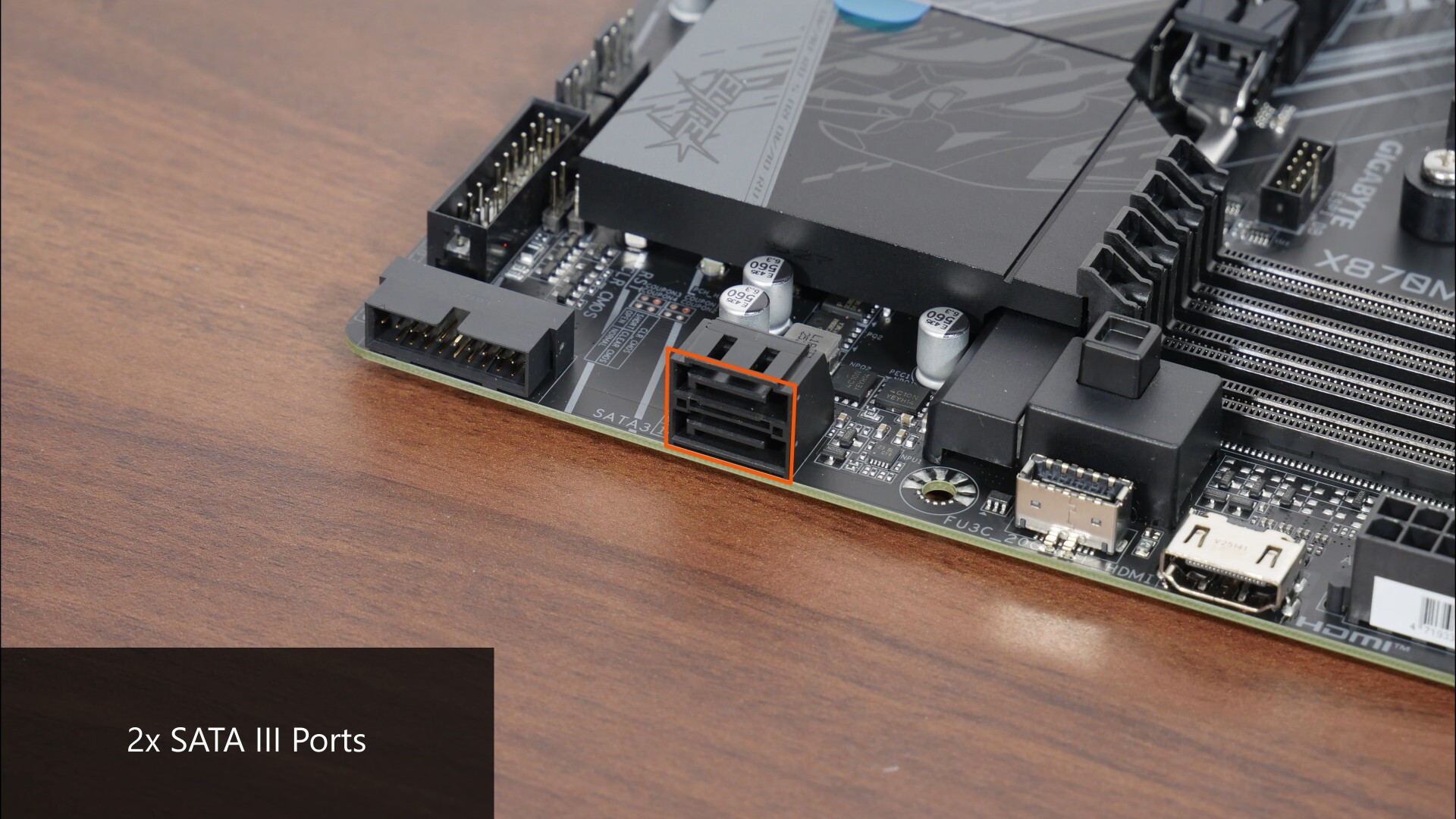 Gigabyte X870M AORUS ELITE WIFI7 SATA III Ports