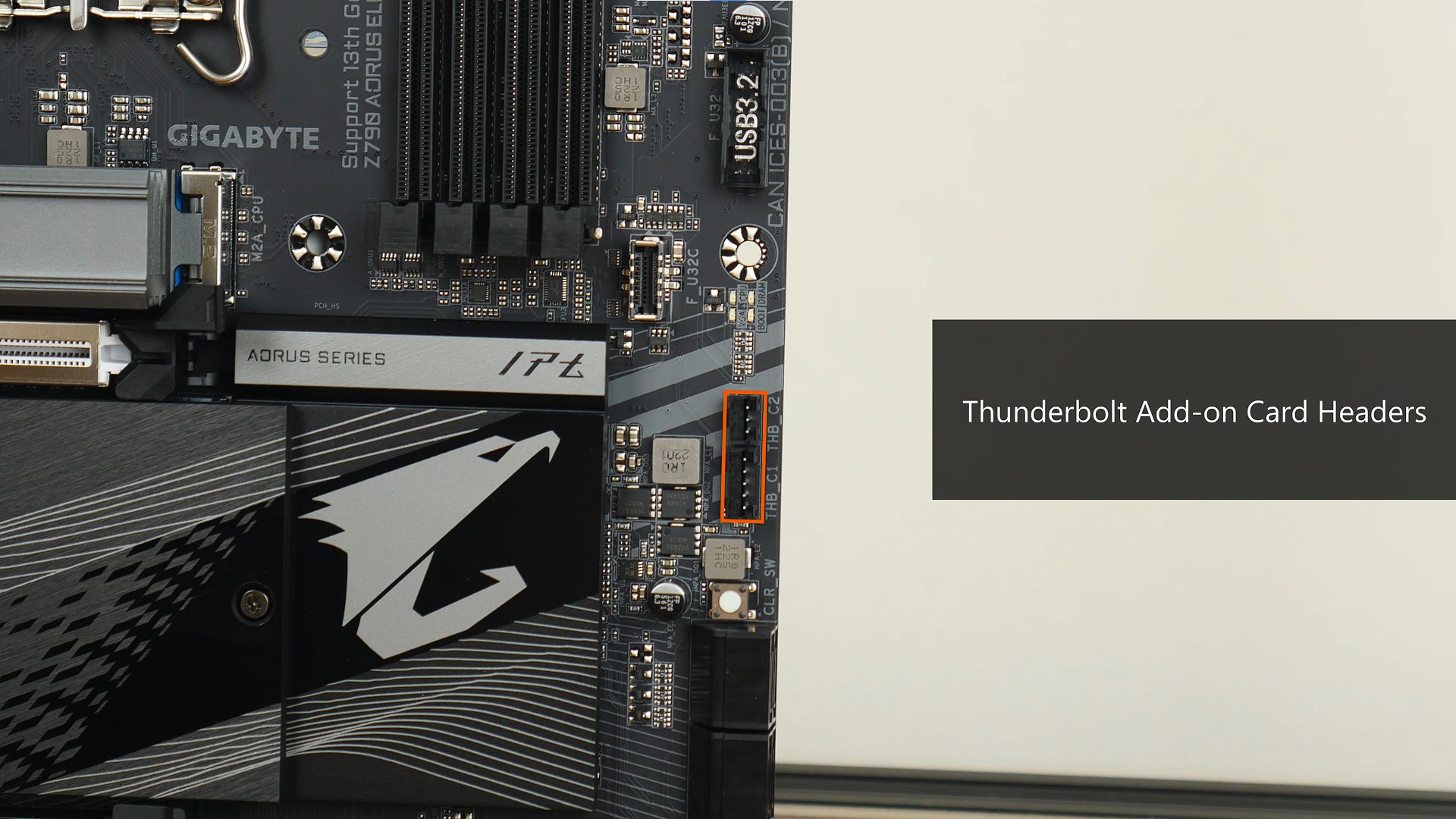 Gigabyte Z790 AORUS ELITE AX DDR4 Thunderbolt Headers