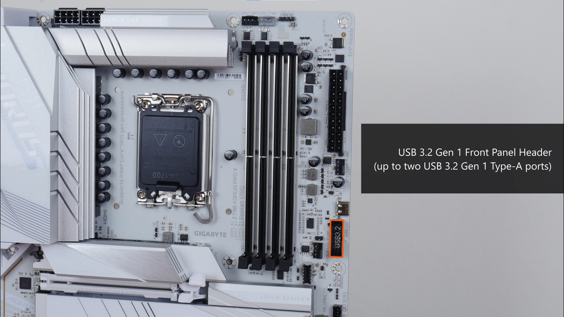 Gigabyte Z790 AORUS PRO X FP USB 3.2 Gen 1