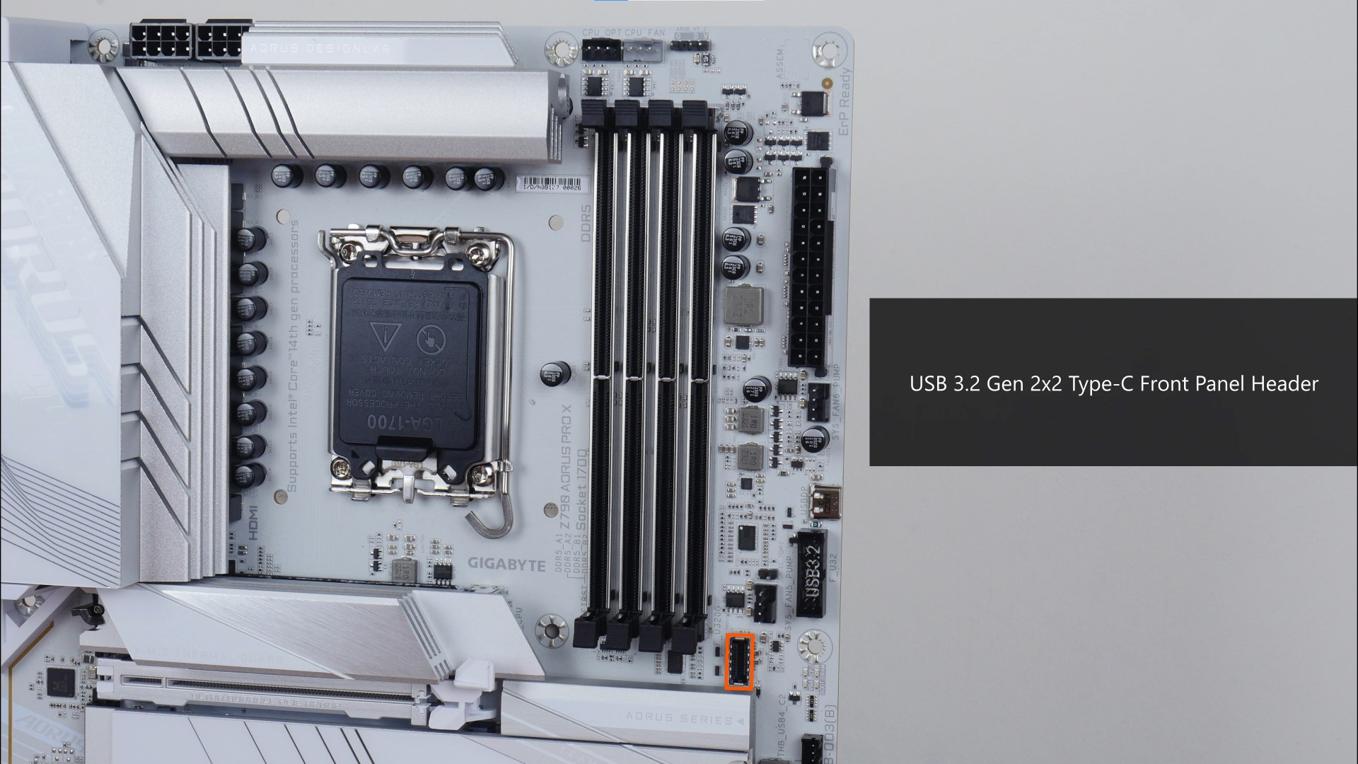 Gigabyte Z790 AORUS PRO X FP USB 3.2 Gen 2x2
