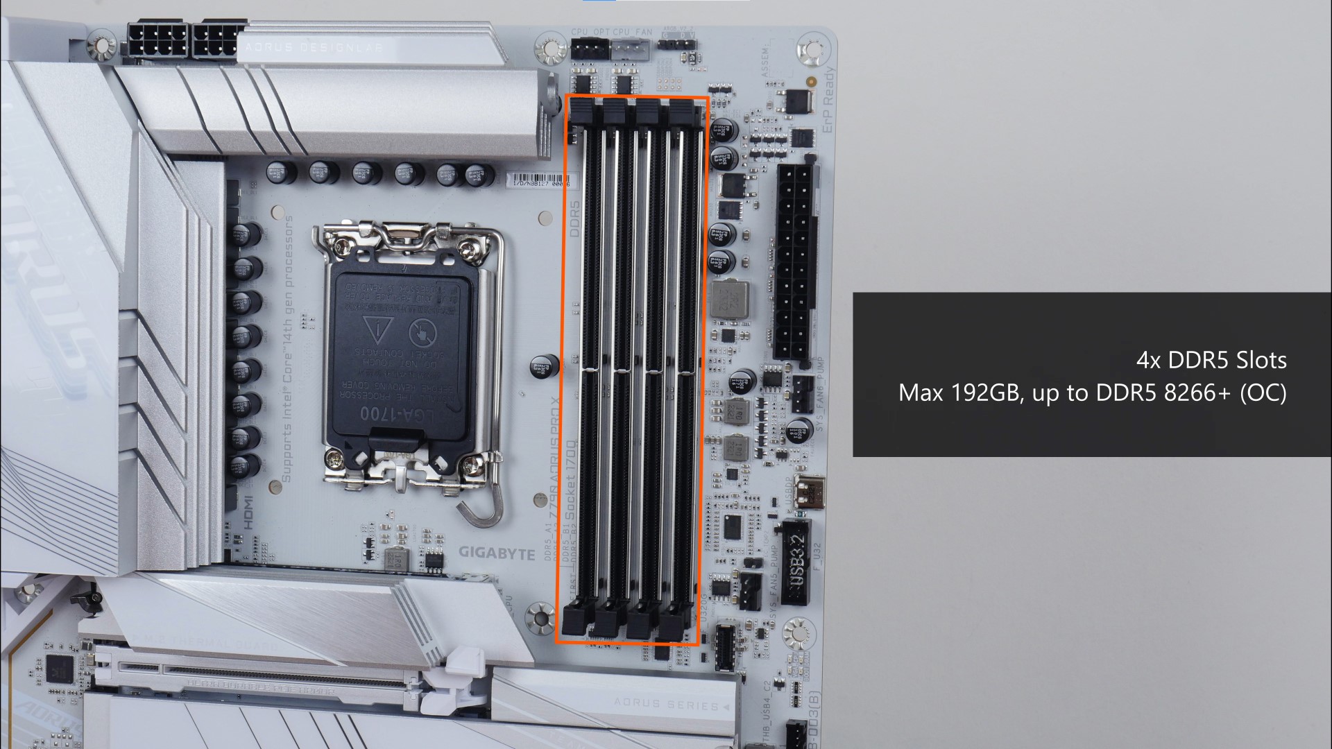 Gigabyte Z790 AORUS PRO X Memory Support